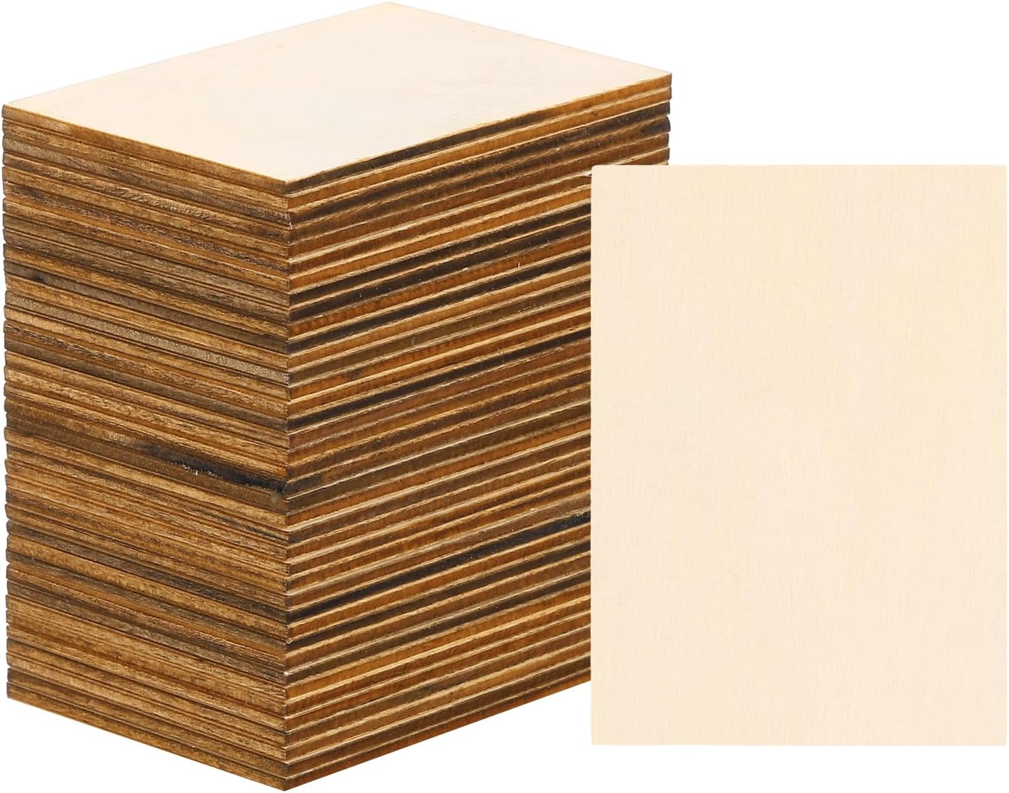 8 Holzknöpfe Für Stempelherstellung - 60mm DIY Stempelhalter Quadratisch