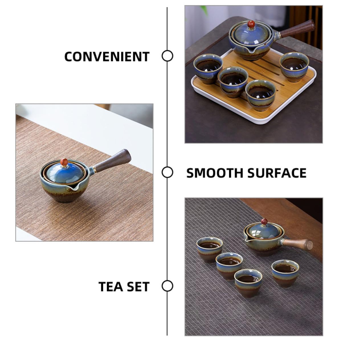 Service à Thé de Voyage en Céramique, Portable, avec Paquet