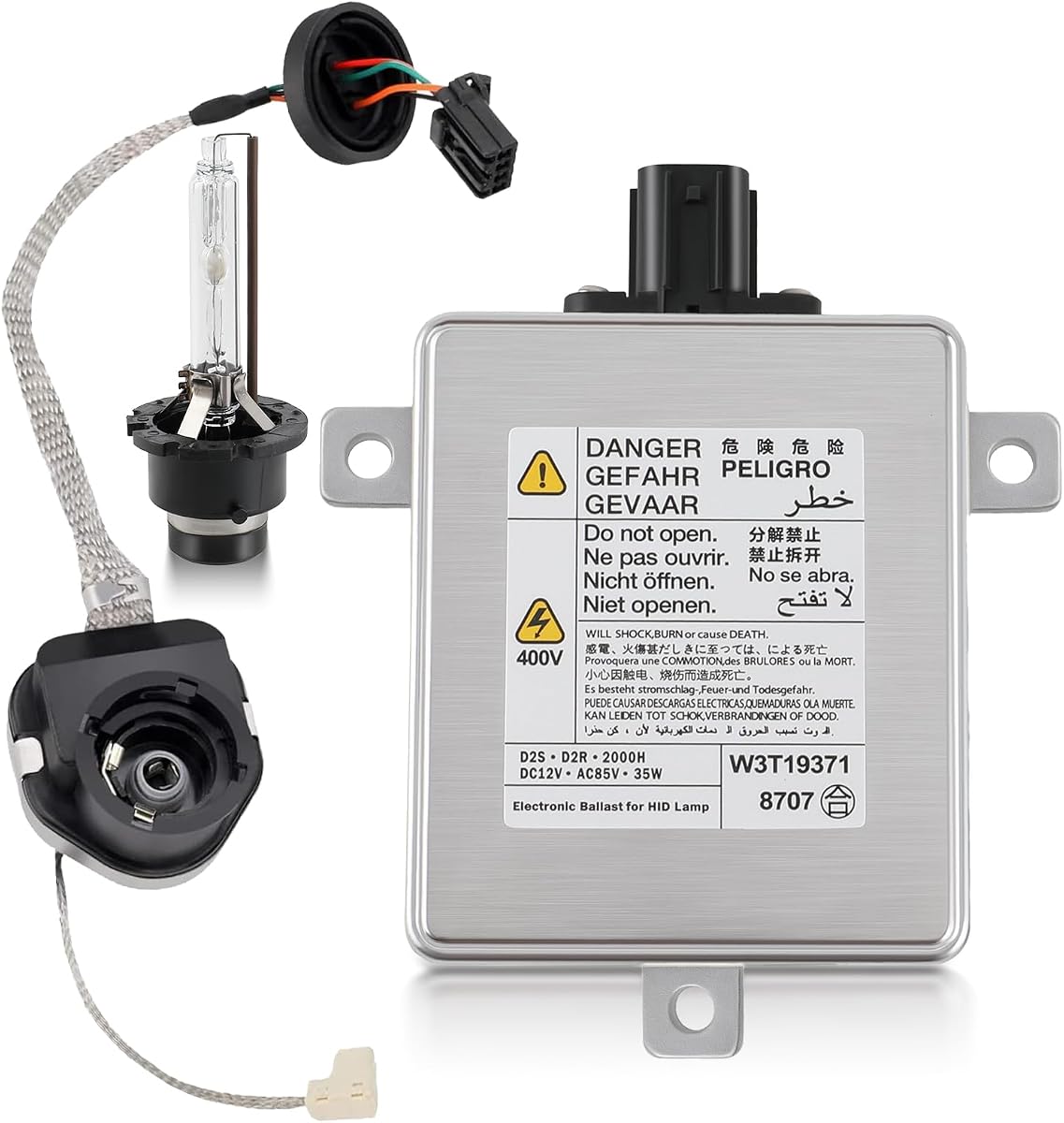 W3T15671 Xenon HID Ballast Control Unit Assembly Module | for Acura Mazda Mitsubishi W3T19371 W3T13072
