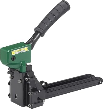 KP-CM Manual Carton Closing 1-1/4" C-Crown Top Stapler for 5/8" to 3/4" K-C Series Staples, Ideal for Folding Boxes, Complete Overlap and Other Corrugated Cardboard Applications