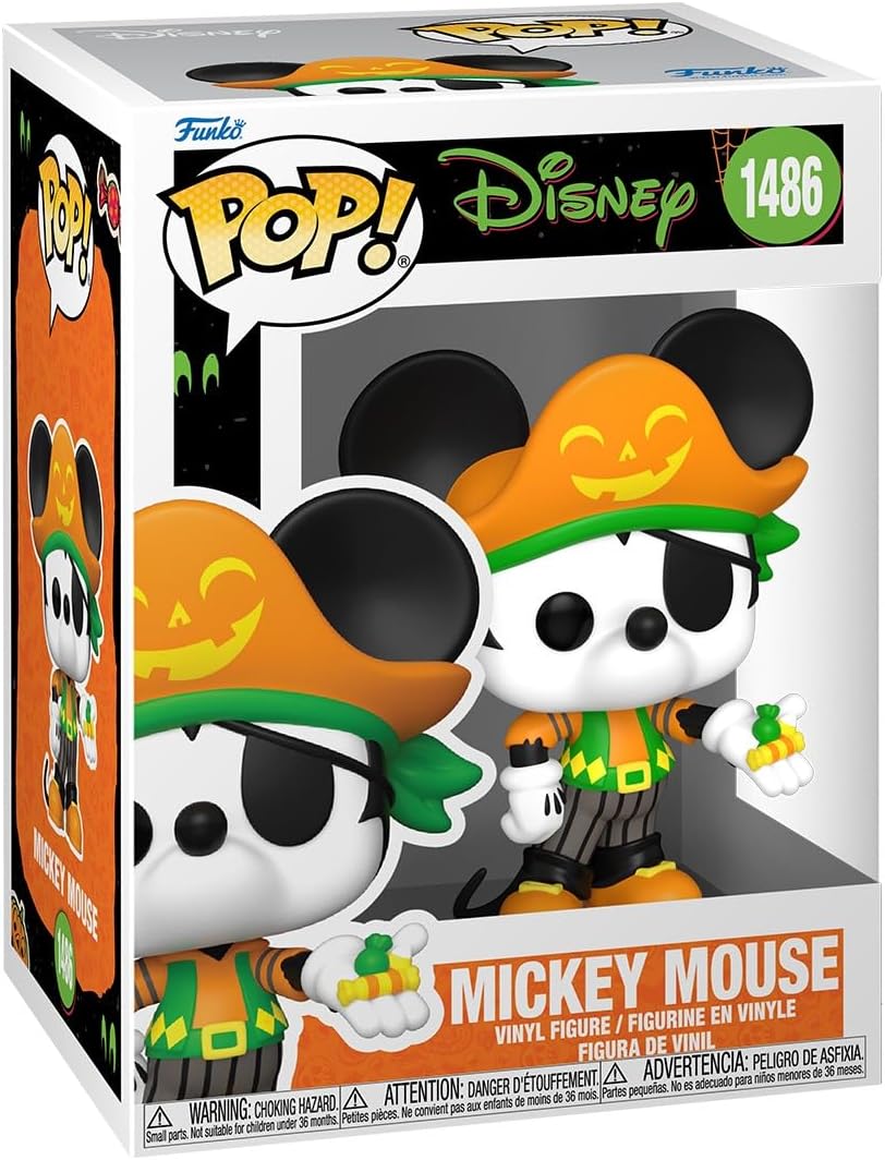 Pop! Disney: Halloween - Pirate Mickey Mouse - Collectable Vinyl Figure - Gift Idea - Official Merchandise - Toys for Kids & Adults - Movies Fans - Model Figure for Collectors and Display