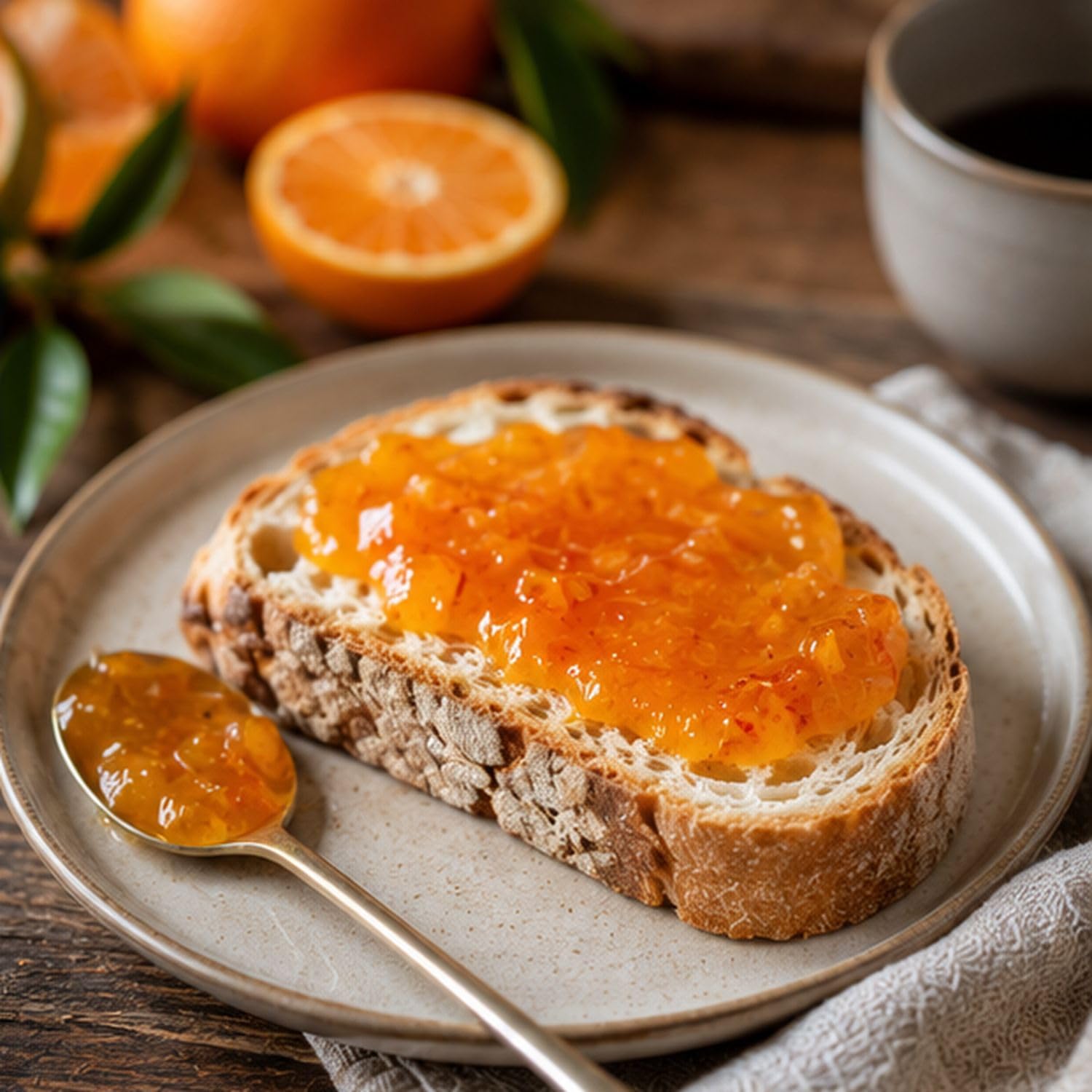 Lot de 3 Confitures Oranges de Corse et Clémentine 315g – Les P’tites Tartines – Confiture aux agrumes pour petit déjeuner
