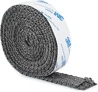 Stanbroil Stove Gasket Tape, 1" Width, 1/4" Thick, 72" Length Self Adhesive Flat Gasket for Stoves and Fireplaces, High Temperature Fiberglass Gasket Tape