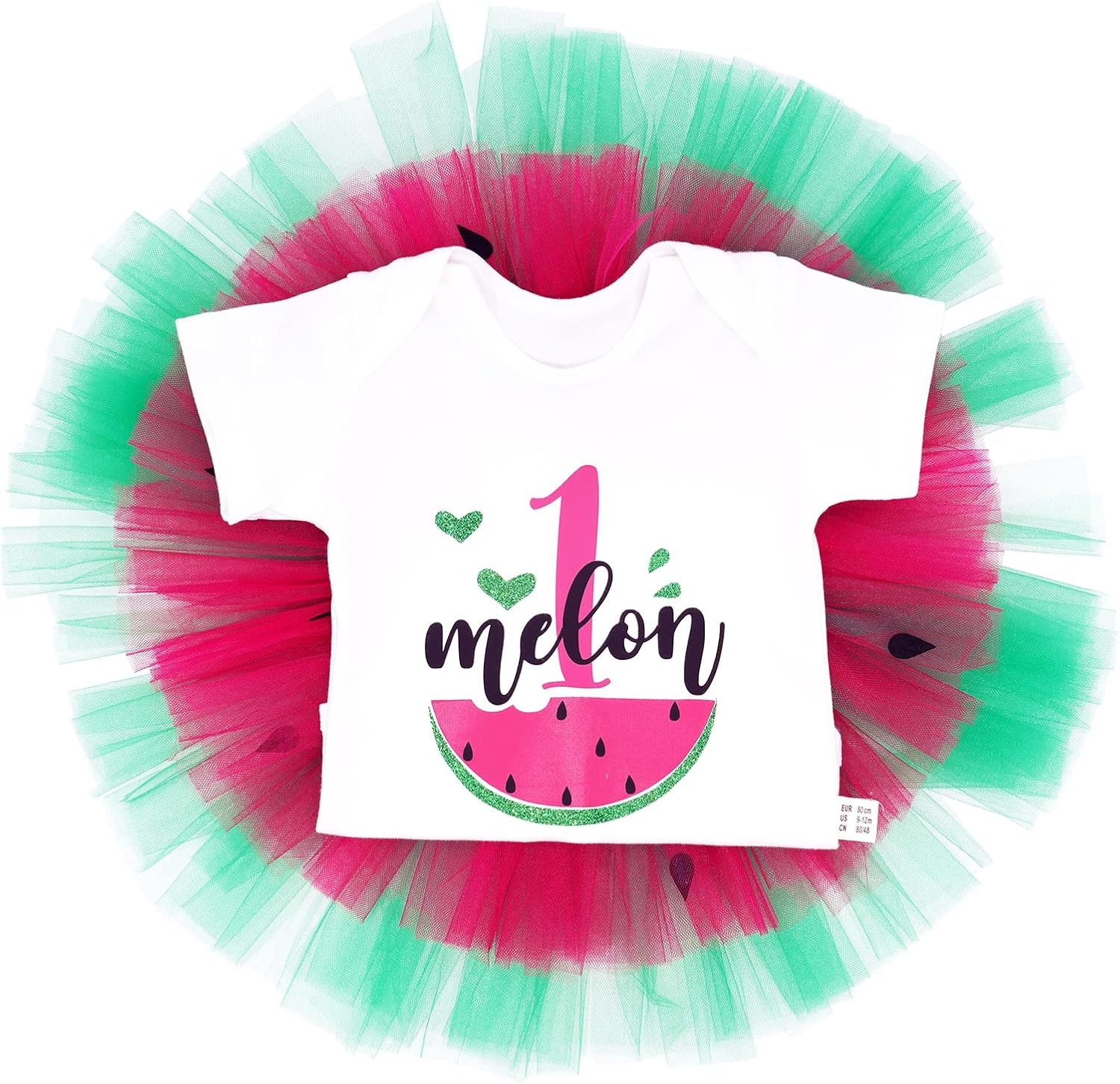 [BFYSYO] Infant Baby Girls 1st Birthday Outfits Watermelon Printed