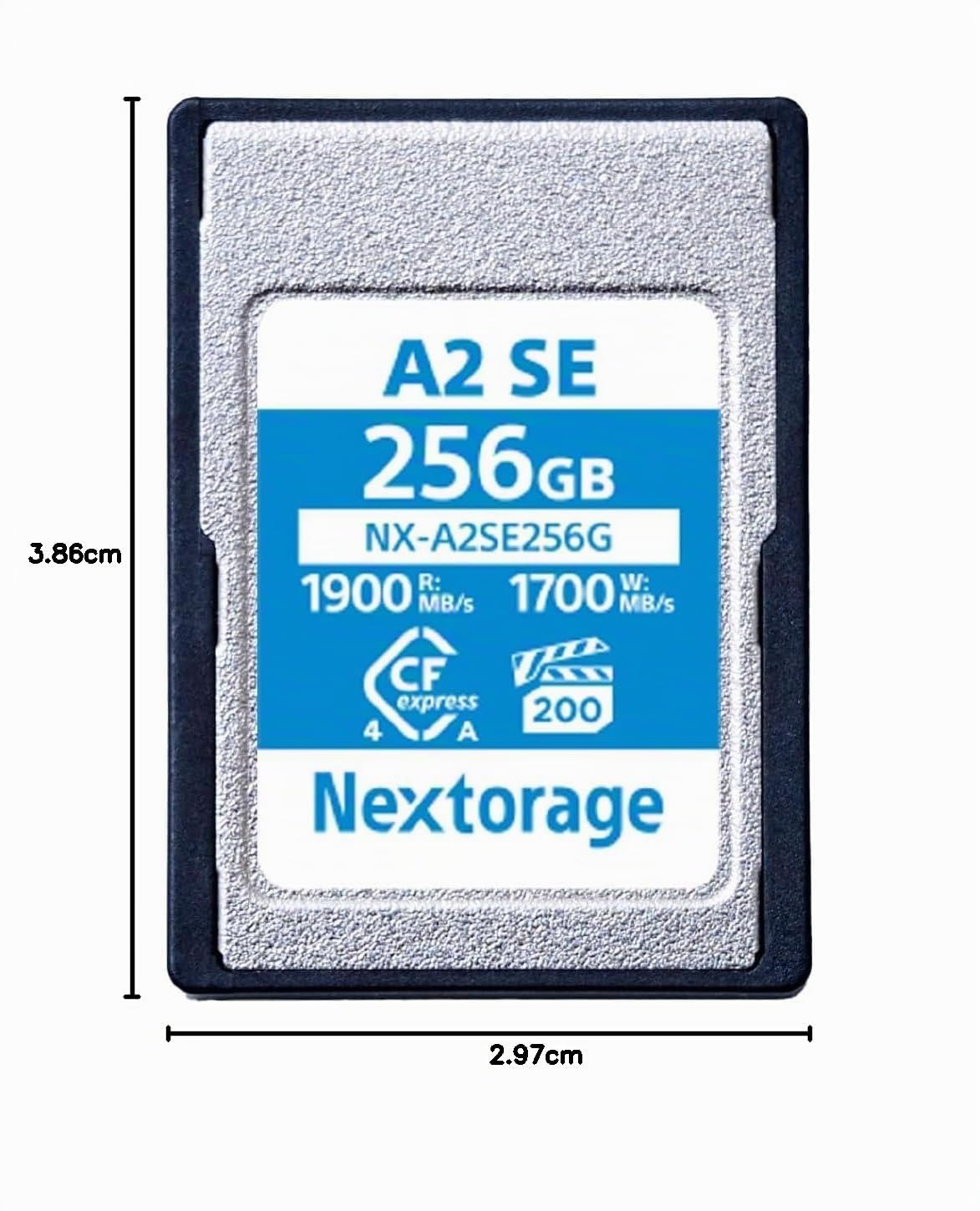 Nextorage CFexpress Type A 256Go Carte mémoire VPG200 Japonaise pour Sony Fujifilm A2SE NX-A2SE256G