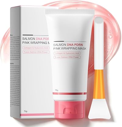 Salmon DNA PDRN Pink Wrapping Mask, Collagen Peel Off Facial Mask, 75g