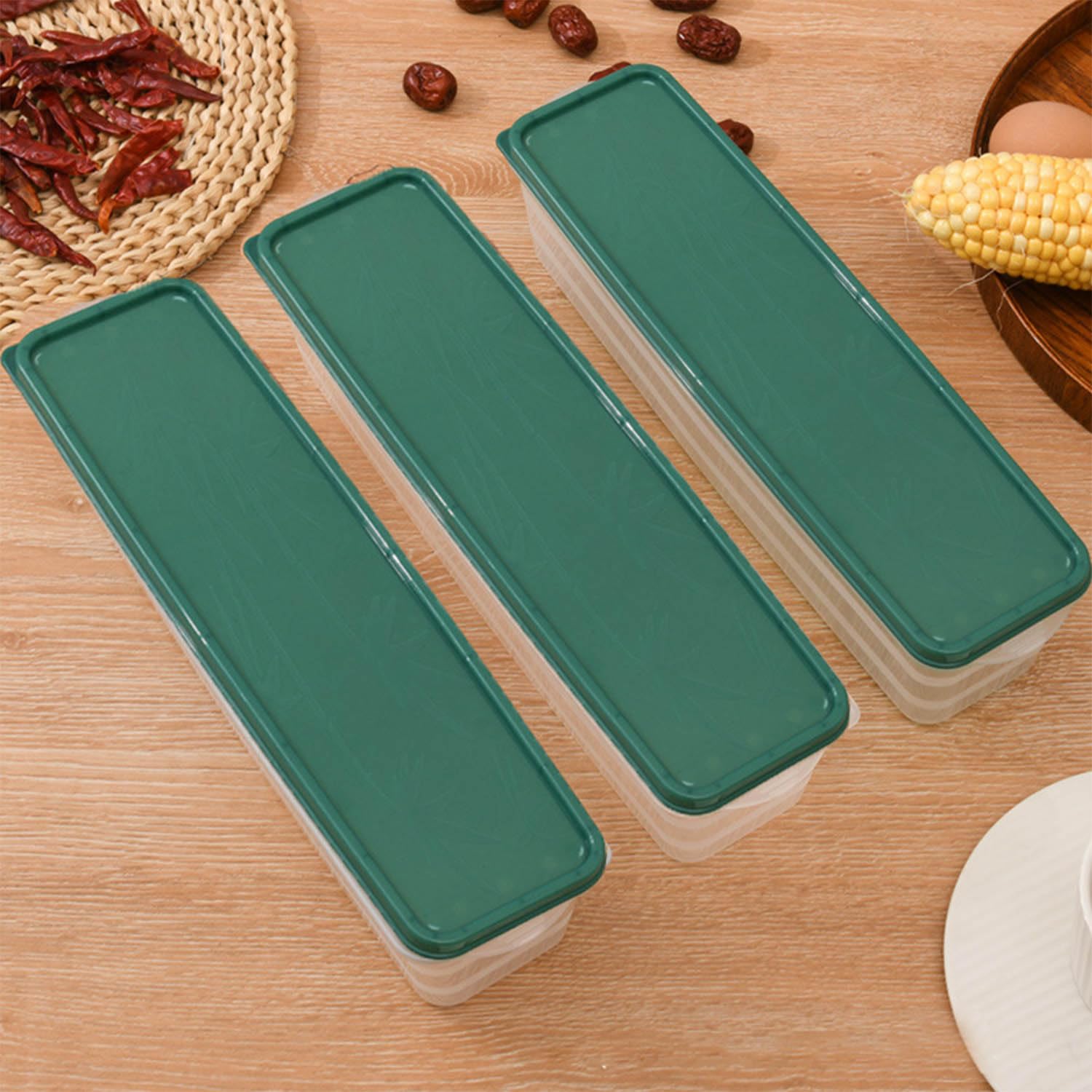2 Pezzi Contenitori per Pasta, Contenitori Ermetici Alimenti Plastica, Scatola per Spaghetti con Coperchi, per Conservazione Cereali, Noci, Fagioli