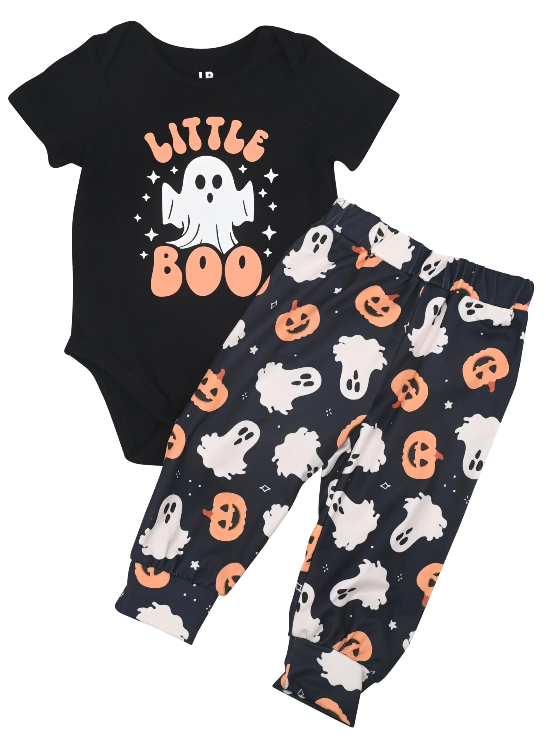 Baby Boys Girls 2pc Outfit Set Short Sleeve Bodysuit with Pants