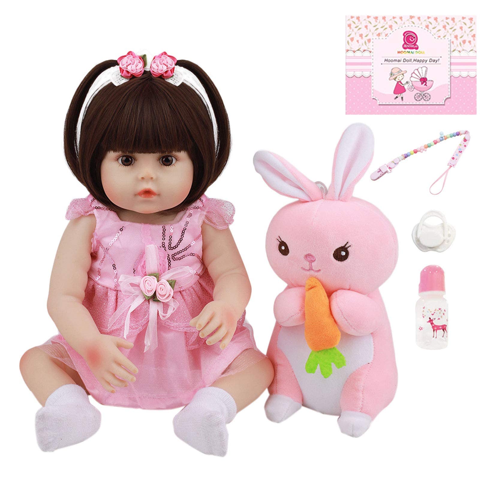 48cm リボーンドール 女の子♡ フルシリコンビニール Amazon.co.jp: リボーンドール 女の子 18インチ 48cm ソフト