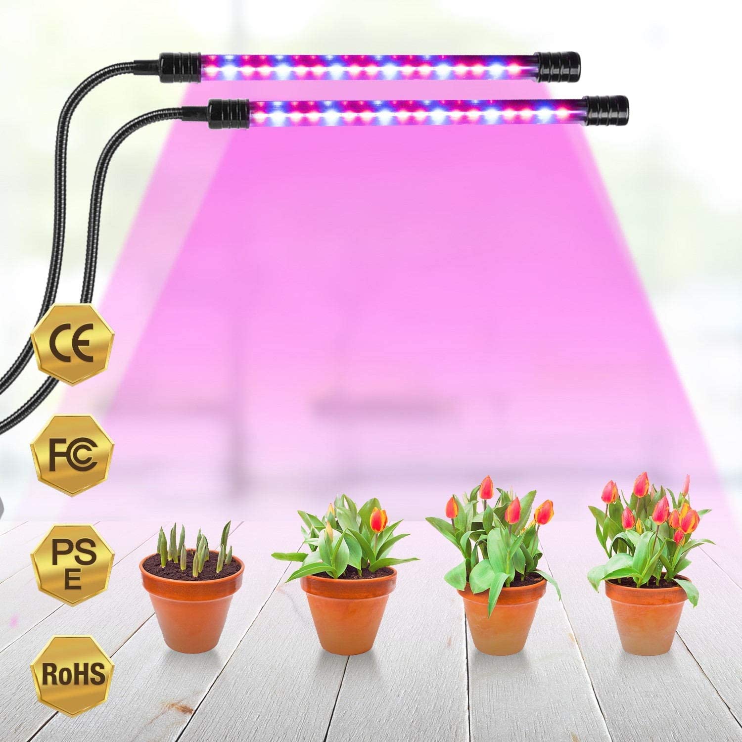 Amazon | 植物育成ライト led バー、Kethvoz フルスペクトル