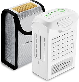 Powerextra 15.2V 5350 mAh LiPo Intelligent Flight Replacement Battery for DJI Phantom 4, Phantom 4 Pro, Phantom 4 Pro Plus, Phantom 4 Advanced Drones, with Battery Safe Bag