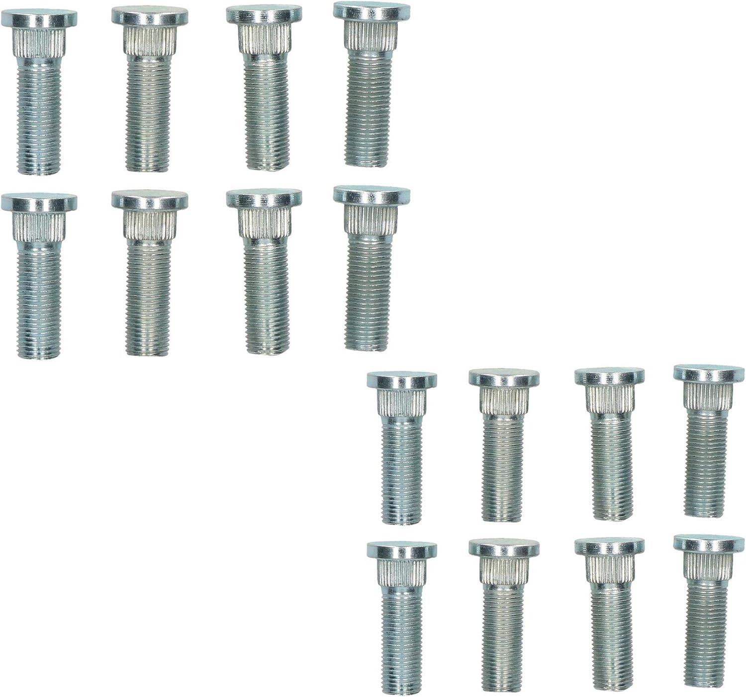AB Tools 1/2" UNF Replacement Wheel Studs for Trailer Suspension Hubs Hub Pack of 16