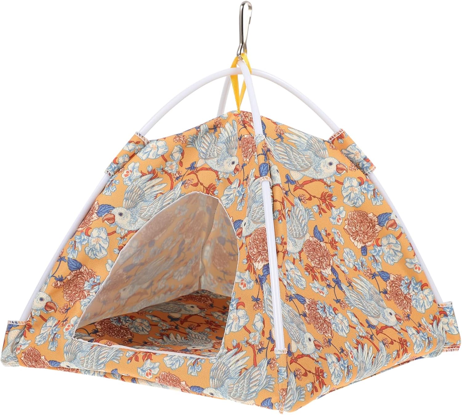 POPETPOP Animal Africano para Choza Cálida Nido para Dormir Loro Casa De Peonía Agapornis Hurón Periquito Colgando Acurrucarse En Casa Jaula para Mascotas Dormir Púrpura Carpa