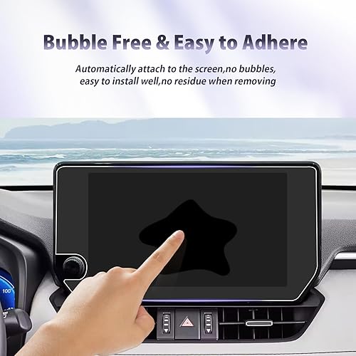 Miniatura 7 de LUWU Protector de pantalla para Toyota RAV4 2023, pantalla táctil de 10.5 pulgadas 2023, RAV4 Limited, protector de pantalla de vidrio templado 2023