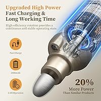 Vista 7 de PELCAS Taladro de uñas inalámbrico 8 en 1, lima de uñas eléctrico de 5 velocidades, kit de manicura y pedicura con luz LED, removedor eléctrico