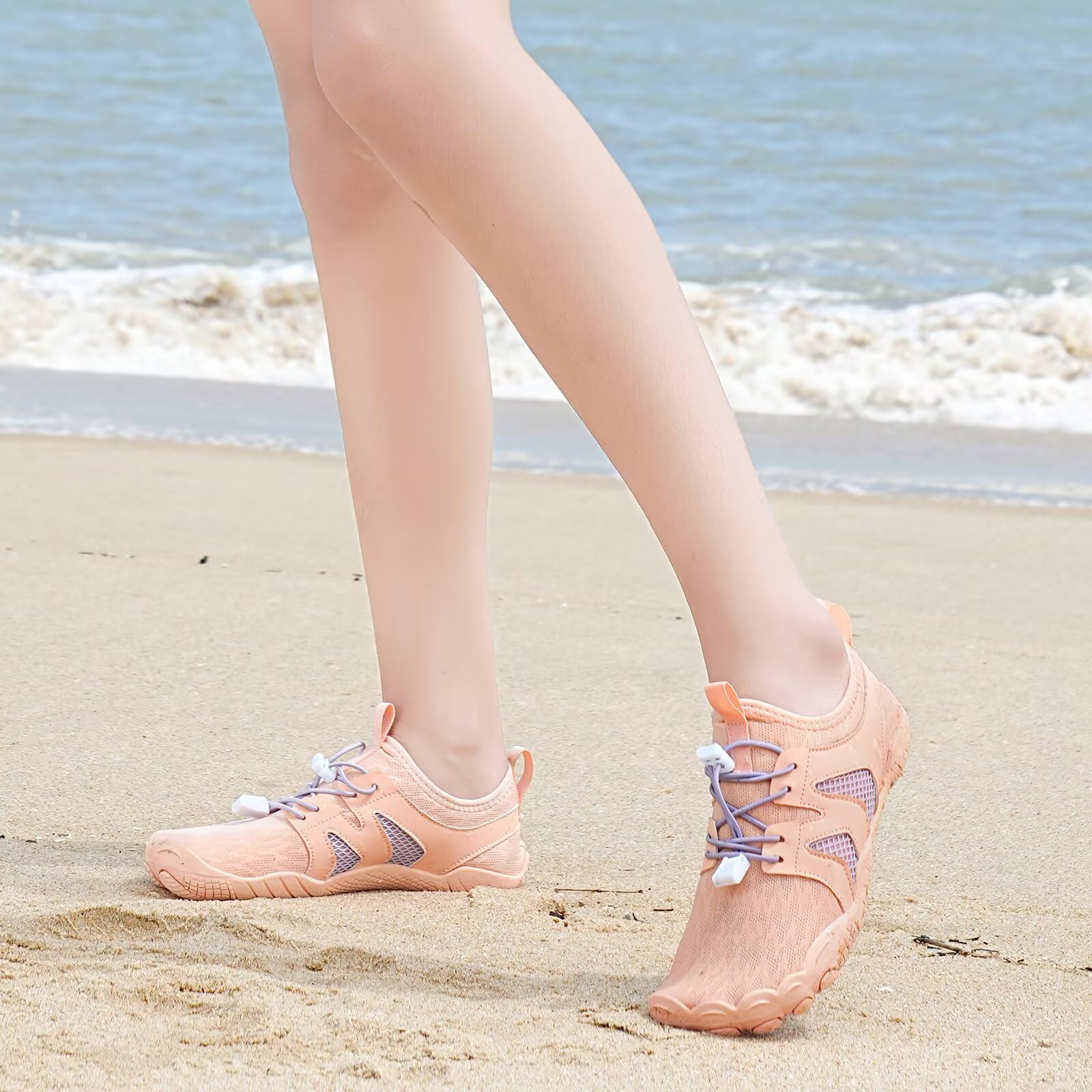 Buty do wody, dla kobiet i mężczyzn, szybkoschnące, do pływania, surfowania, antypoślizgowe, do fitnessu, na plażę, z palcami