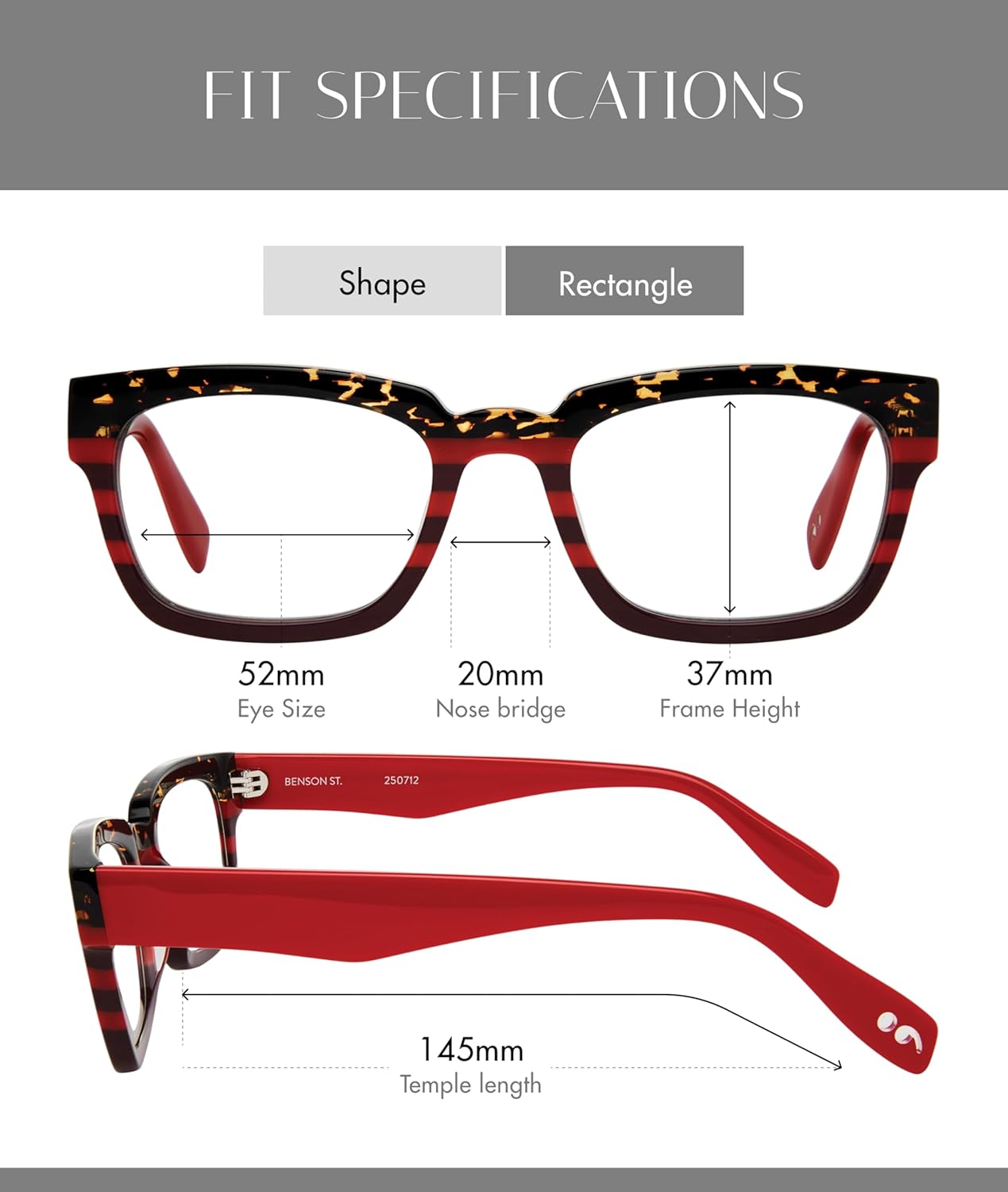 Scojo New York Benson Street Reading Glasses, Handmade Scratch Resistant Readers for Women and Men