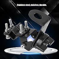 Vista 4 de Soporte de antena de radio de coche, montaje de antena móvil ajustable de 360°, soporte de montaje resistente de acero inoxidable para vehículo