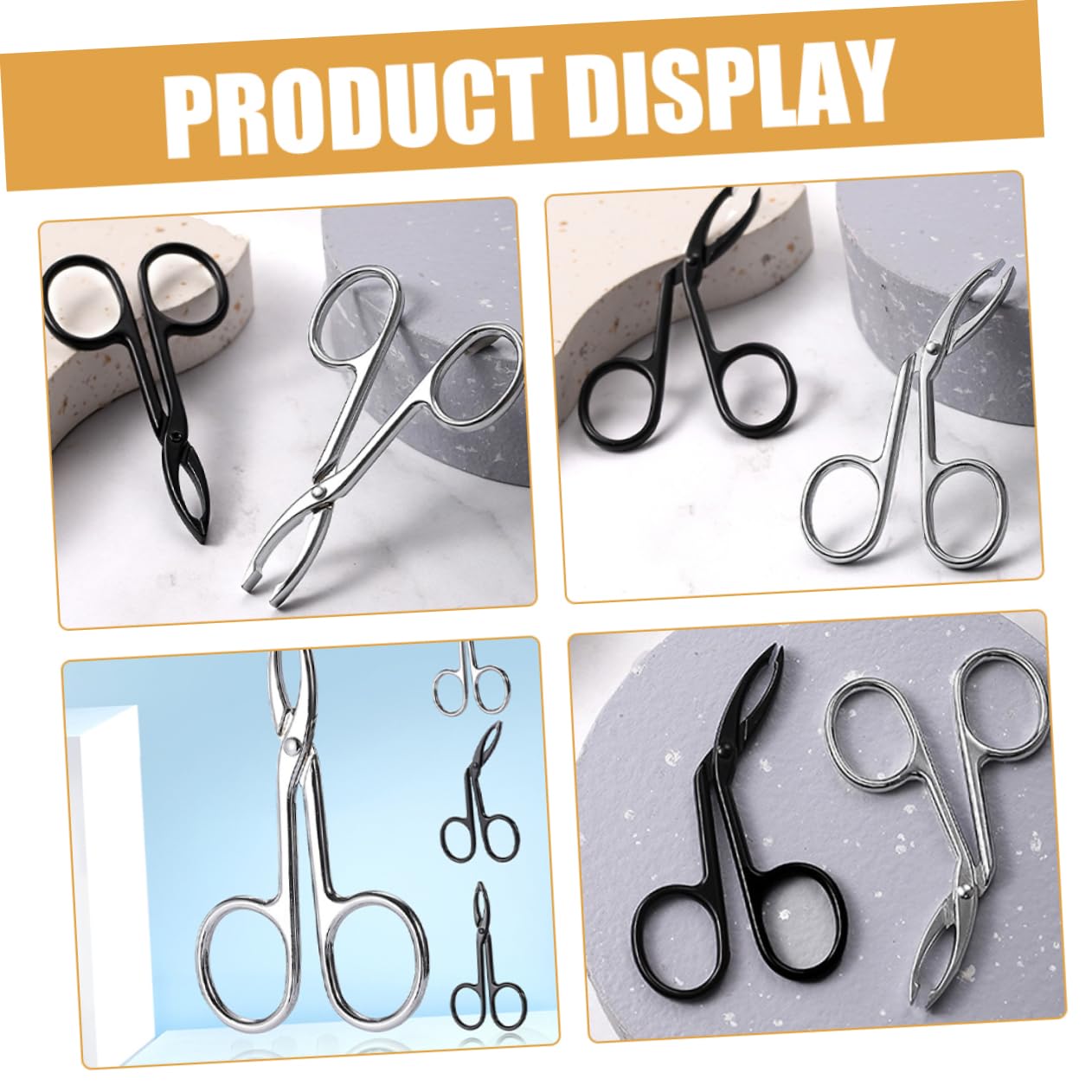 BESTYASH 4 Set Pinze Per Sopracciglia Pinzette Attrezzo Sopracciglio Pinzetta Trimmer Per Sopracciglia Da Donna Per Donne Facciale Strumenti Per Sopracciglia Acciaio Inossidabile 4 Pezzi*4