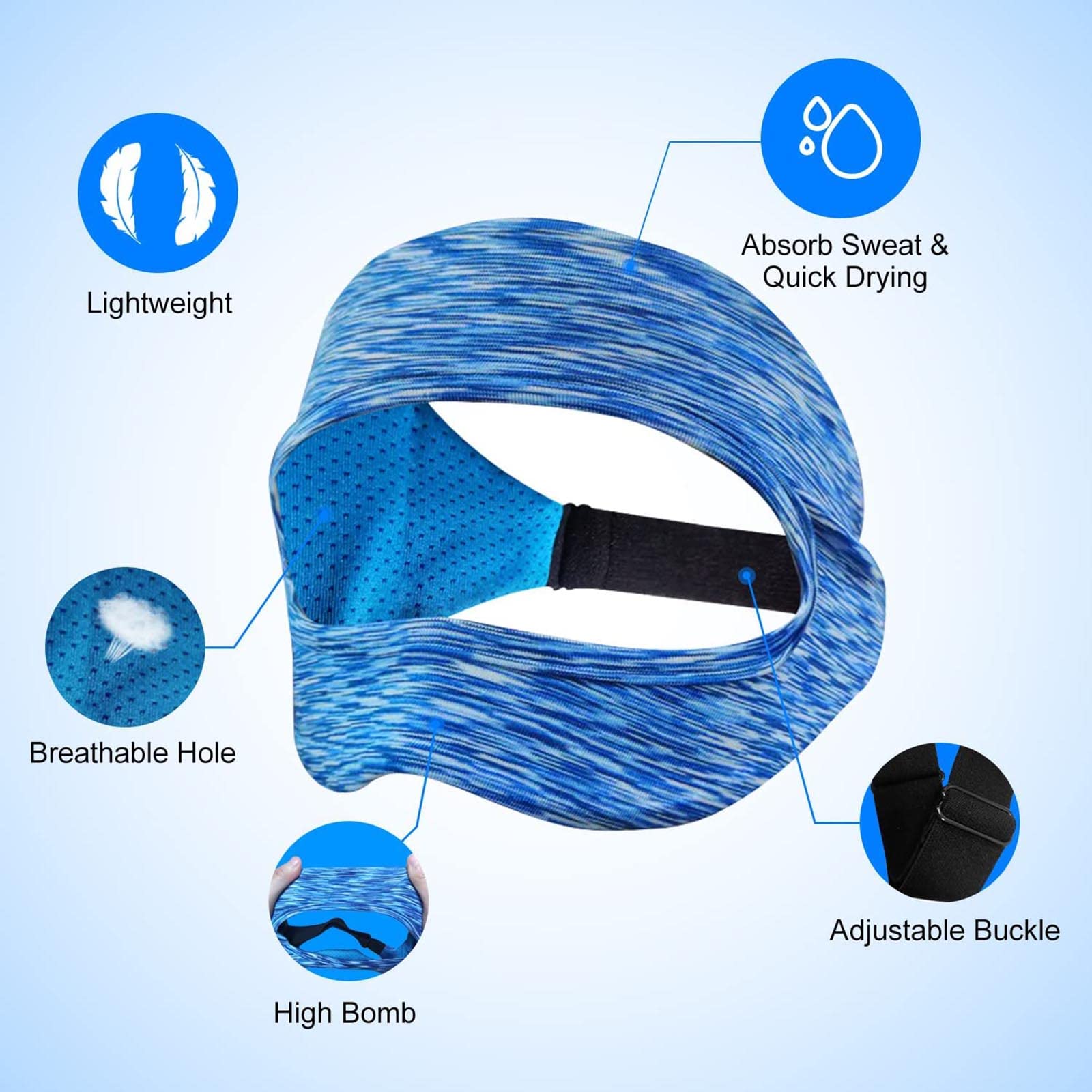 Lot de 2 masques de réalité virtuelle PSVR2 - Sangle réglable lavable pour PSVR2/PICO4