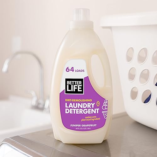 Miniatura 4 de Better Life Detergente concentrado natural para ropa, pomelo lavanda, 64 cargas