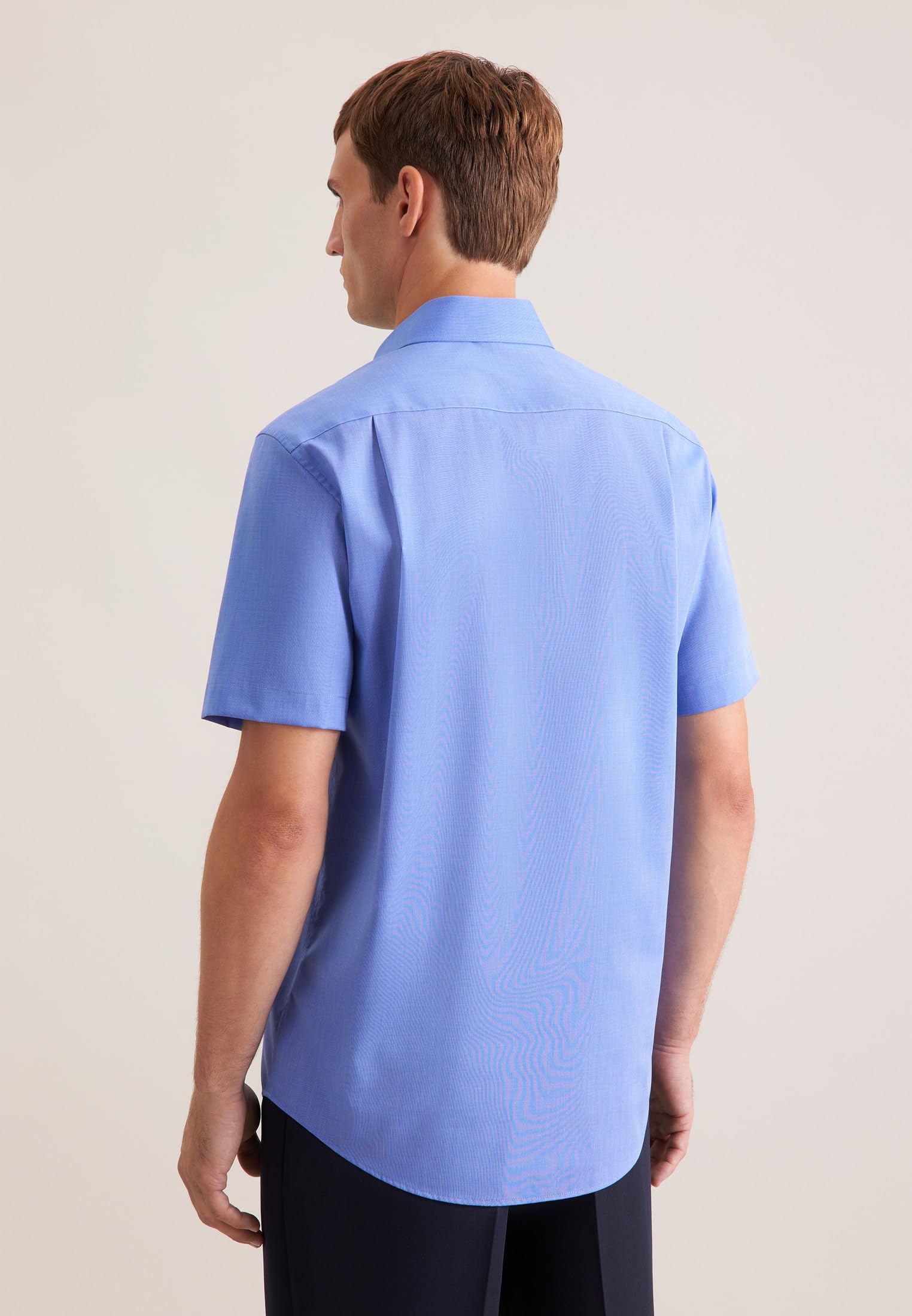 Seidensticker Herren Business-Hemd - Regular Fit - Bügelfrei - Button-Down-Kragen - Kurzarm - 100% Baumwolle