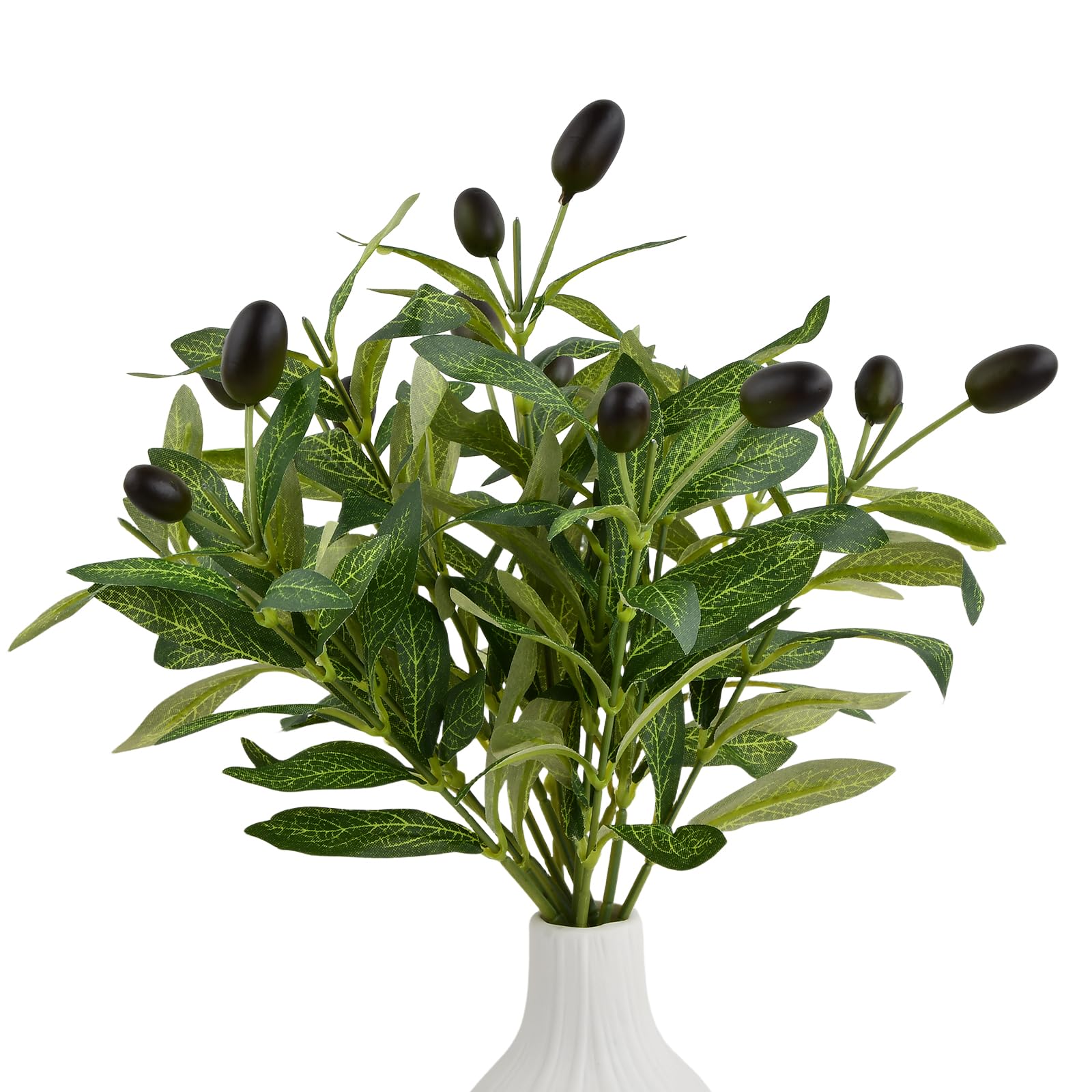 Amazon.de: 6 Stck Olivenzweige Knstlich, Olivenbaum Zweige Knstliche,  Knstlicher mit Gewinne, Simulation Grner Deko 30cm Kunstzweige, mit  Frchte fr Vasen Tischdekoration Hochzeit Strue Home Decor
