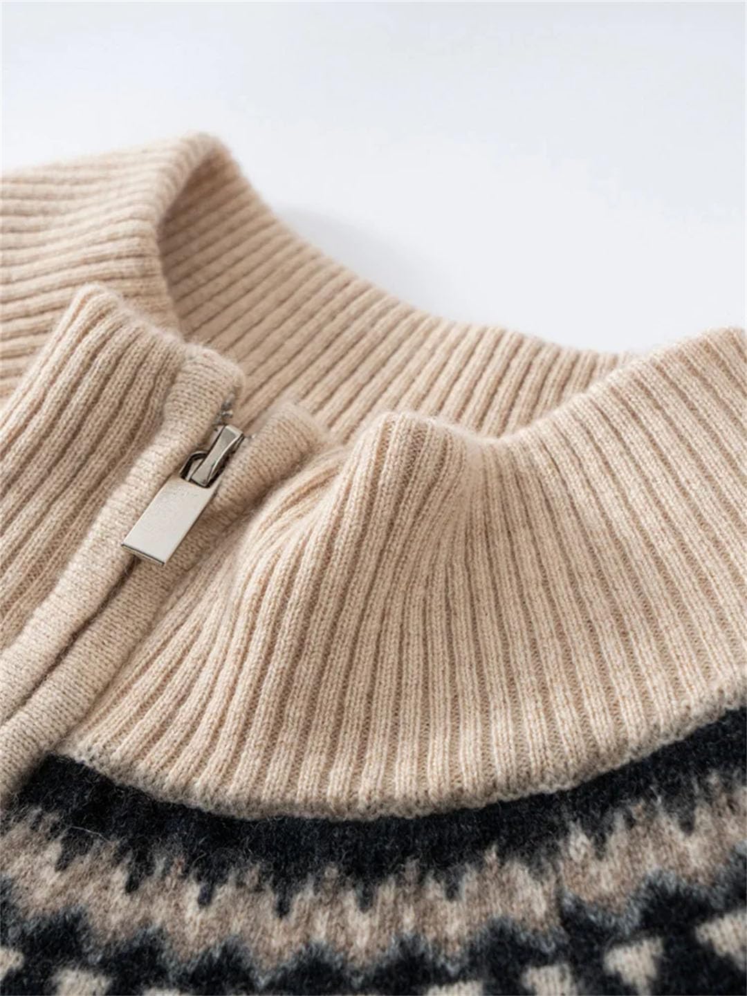Sweter Damski Vintage Z Kaszmiru, Z Kapturem I Zamkiem Błyskawicznym, Gruby, Miękki, Ciepły, Luźny, Dzianinowy, Jesienno-zimowy(L)