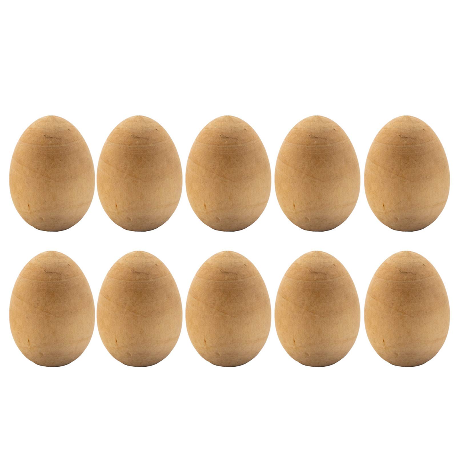 10 œufs En Bois Naturel Pour Pâques - Déco Et Bricolage En Famille, Fabriqués En Autriche - 4