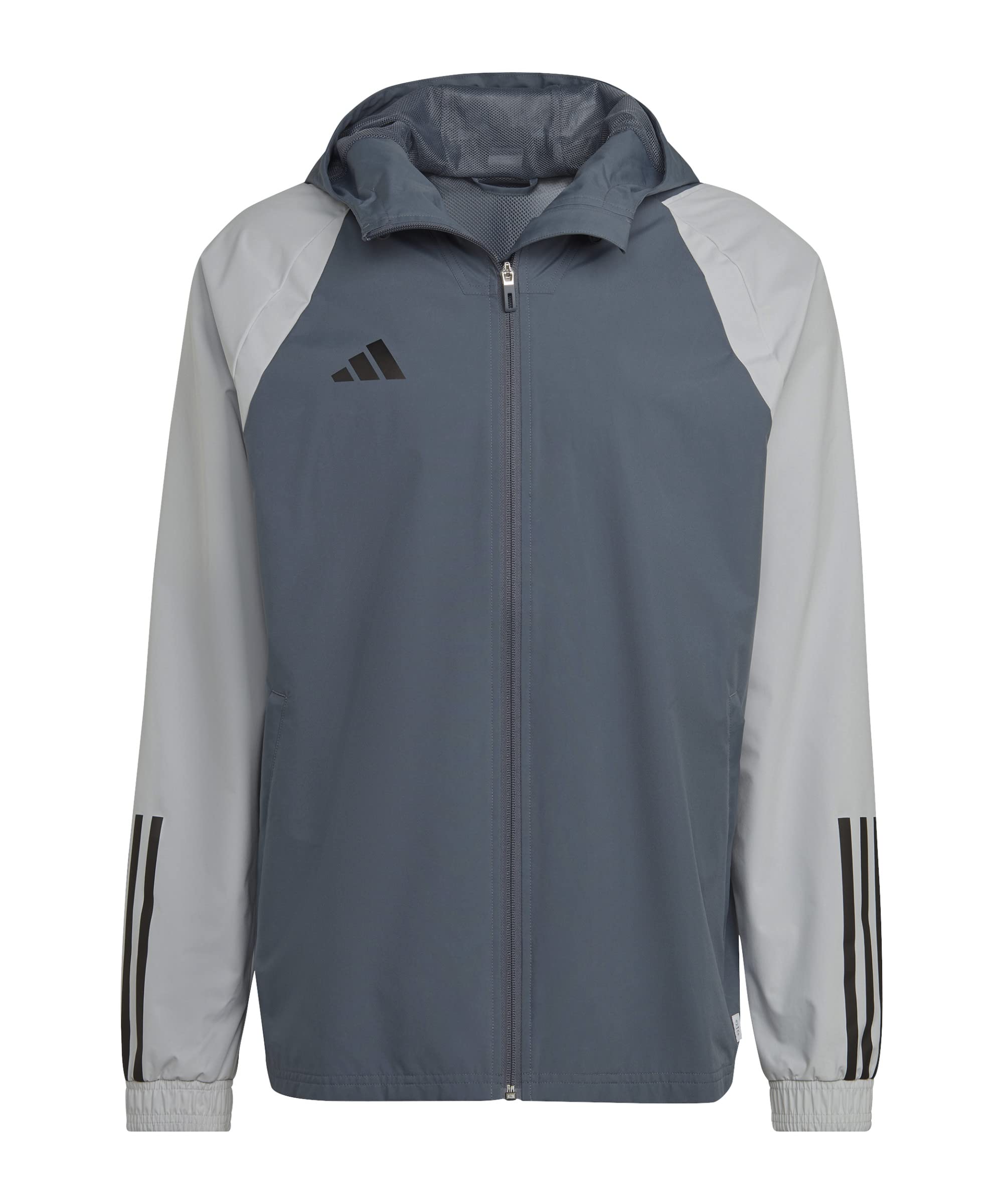 Adidas Men's Grey Tiro Competition All Weather Water-Repellent Rain Anorak in Size M, Sports Direct