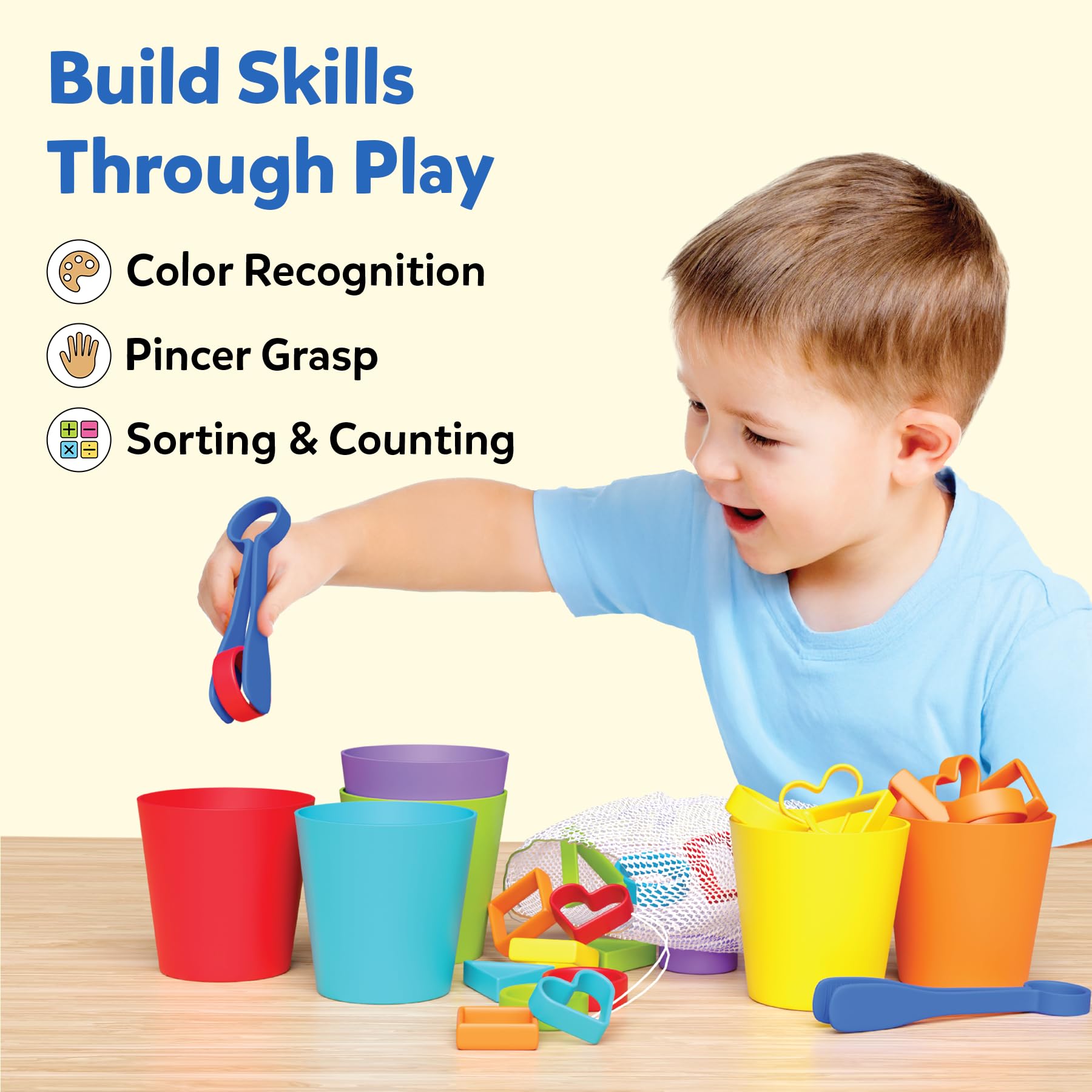 Skillmatics Silicone Rainbow Sorting Game, Learning & Educational Toy, Sorting, Counting & Sequencing Skills - Image 3