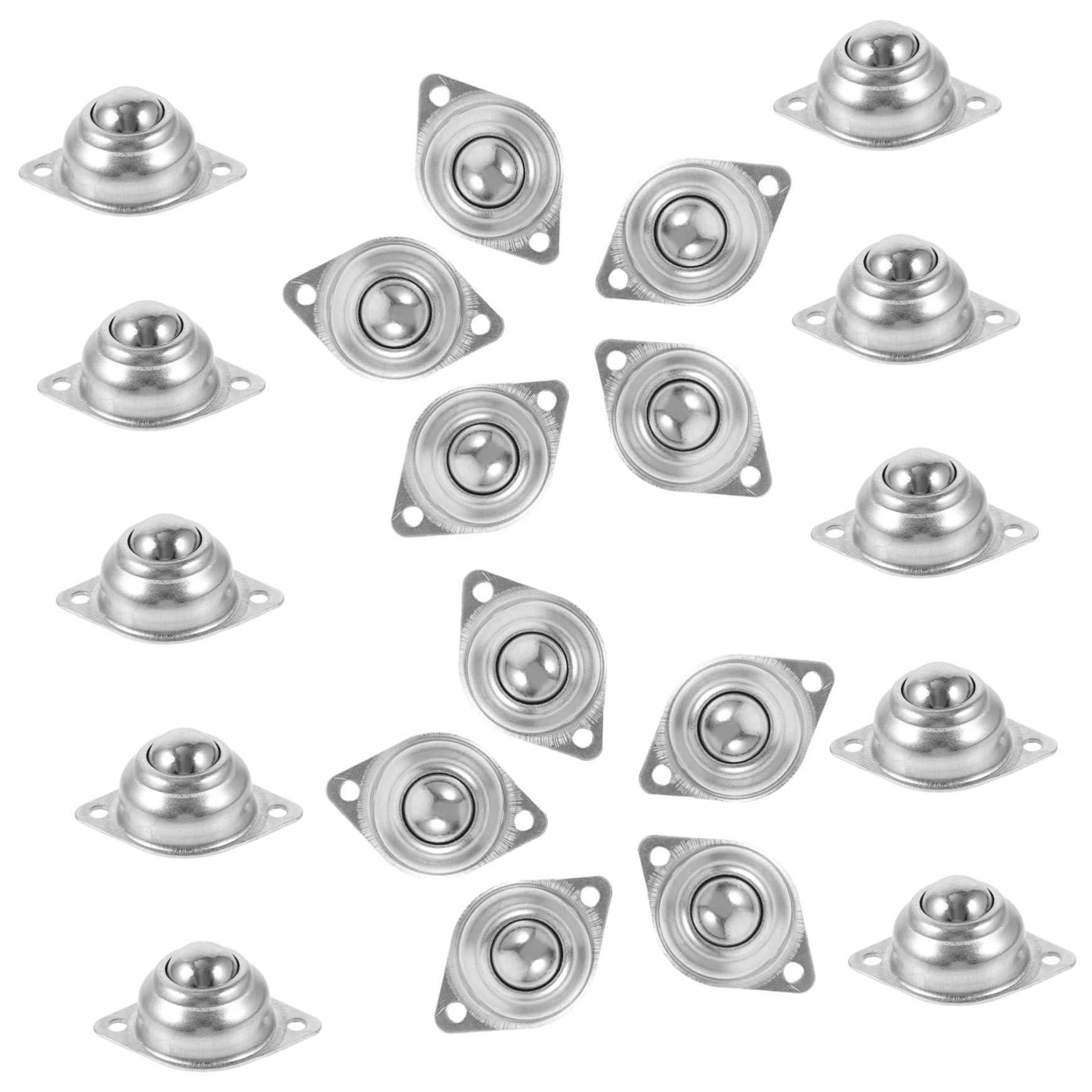 SOLUSTRE Roller Ball Casters 20pcs Ball Transfer Units Ball Transfer Roller for Smooth Rotation