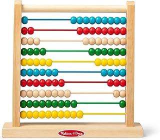 Melissa & Doug Abacus - Classic Wooden Educational Counting Toy With 100 Beads