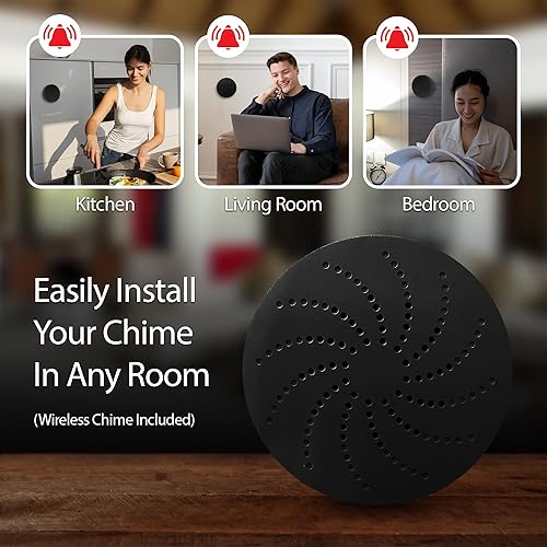 Miniatura 5 de Energizer - Timbre y timbre inteligente, cámara de seguridad con cable de video de 1080p, audio de 2 vías, visión nocturna, almacenamiento en la