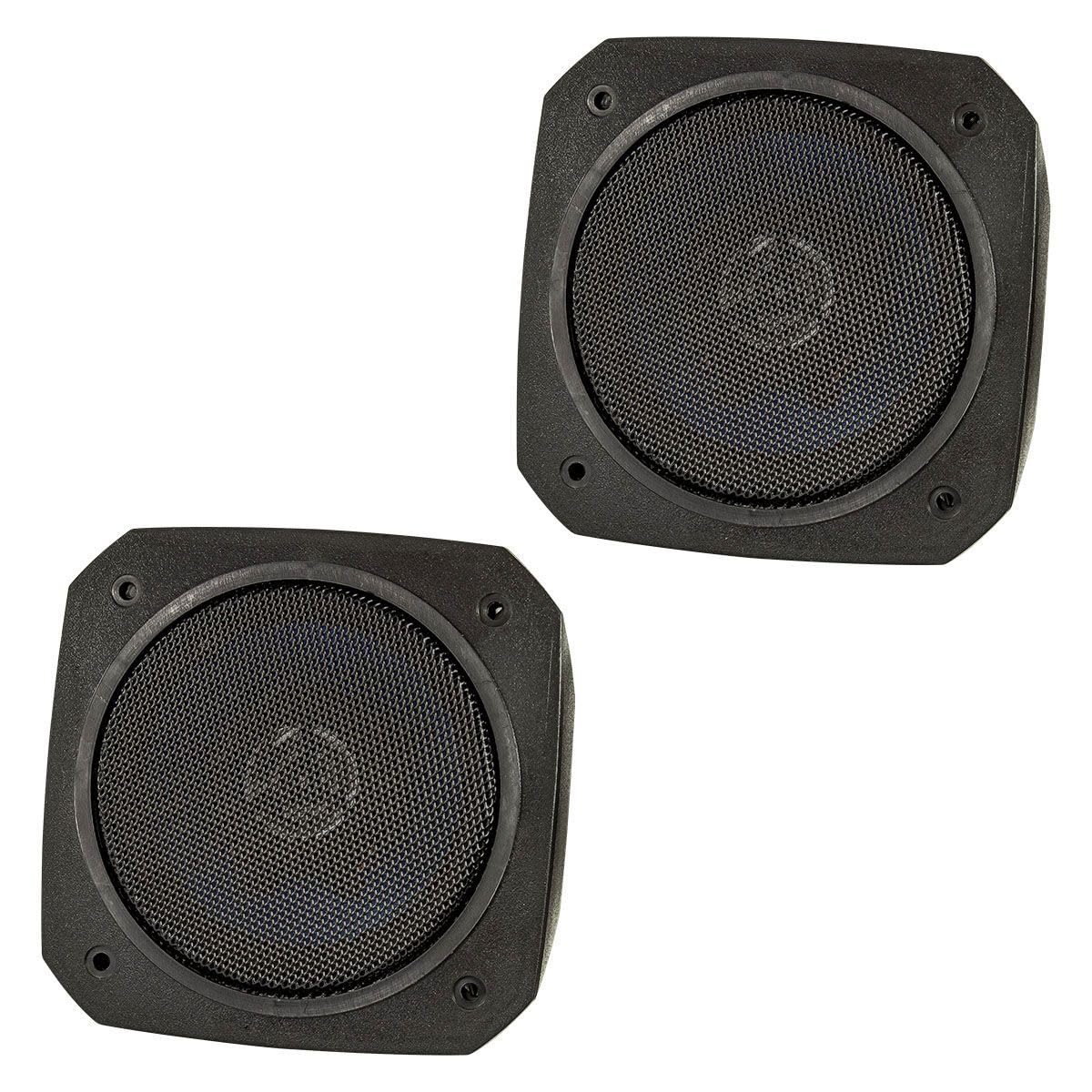 tomzz Audio 4000-010 Retro Look Aufbau Lautsprecher-Satz im Gehäuse DIN 100mm Lautsprecher 2-Wege Koaxial System 80 Watt