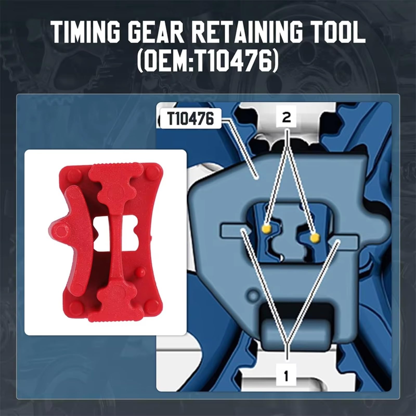 1.0 MPI Juego Correa Distribución Herramienta Ajuste Motor De 3 Cilindros T10499 T10340 T10476 Compatible con Seat para Ibiza para León para Toledo 2012-2015 Kit Calado Distribucion