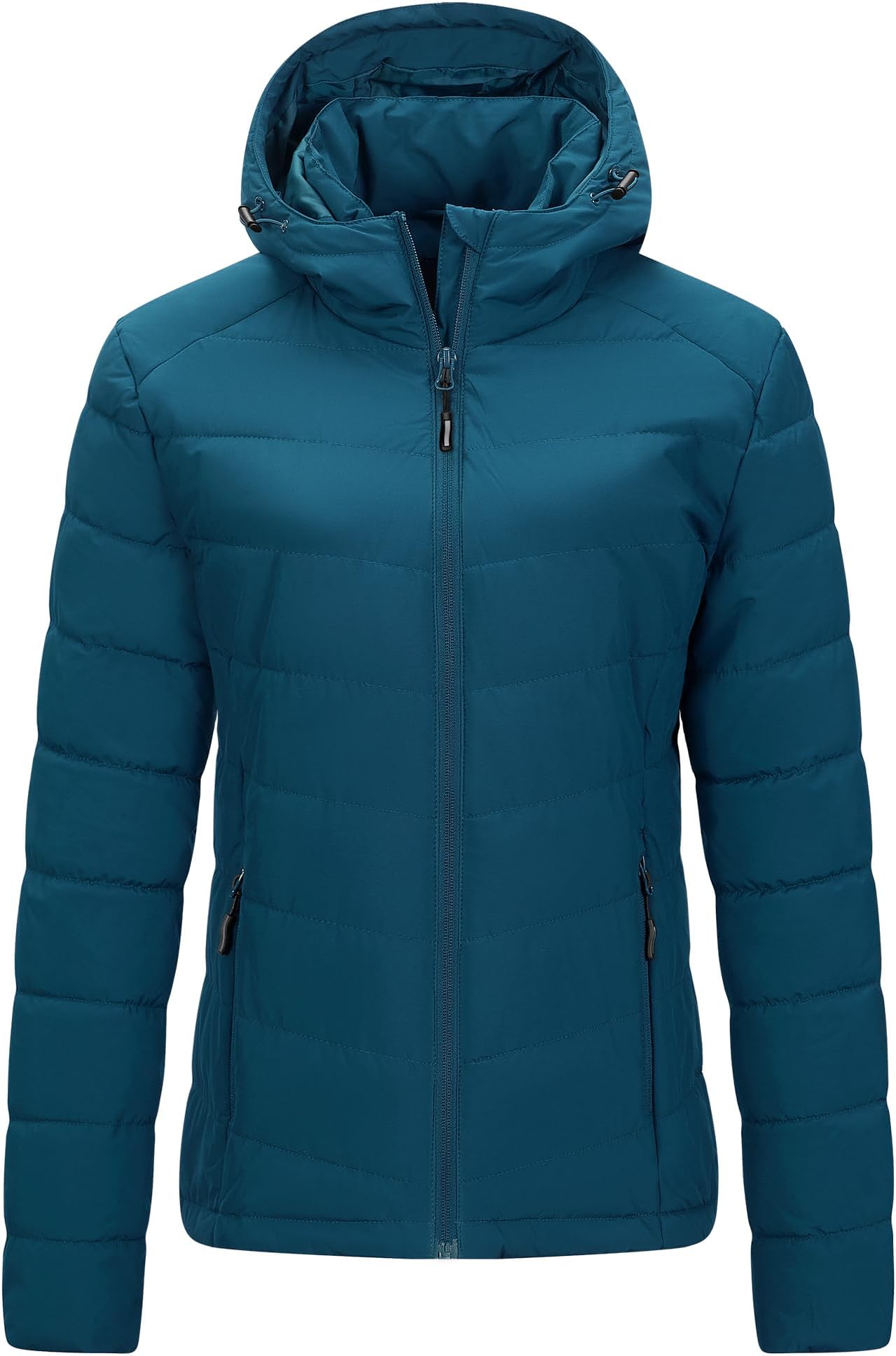 – Women's Winter Puffer Jacket Quilted Padded Coat Transitional Insulated Hooded Jackets Windproof Outerwear for Hiking Travel Skiing