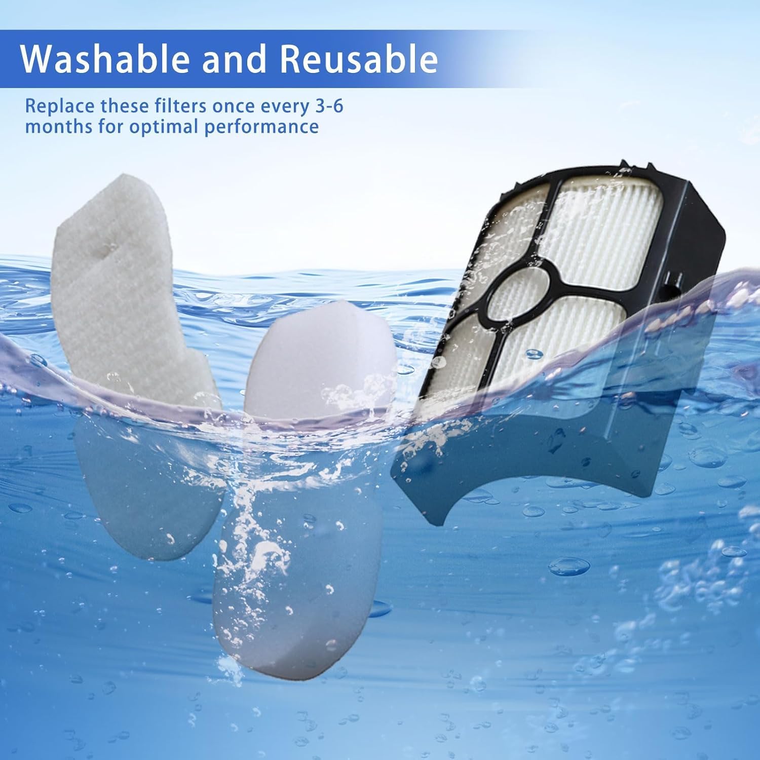 MZY LLC 10PCS Filter Replacements Compatible for Shark HZ3002 HZ3000 Stratos Odor Neutralizer Cartridge Kit Includes 2 HEPA + 4 Foam + 4 Odor Neutralizer, Replace part XFFKHZ3000 XHFHZ3000