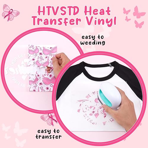 Miniatura 10 de Vinilo de transferencia de calor HTV a cuadros, 12 hojas (12 x 10 pulgadas), vinilo de transferencia de calor con estampado de calabaza HTV para