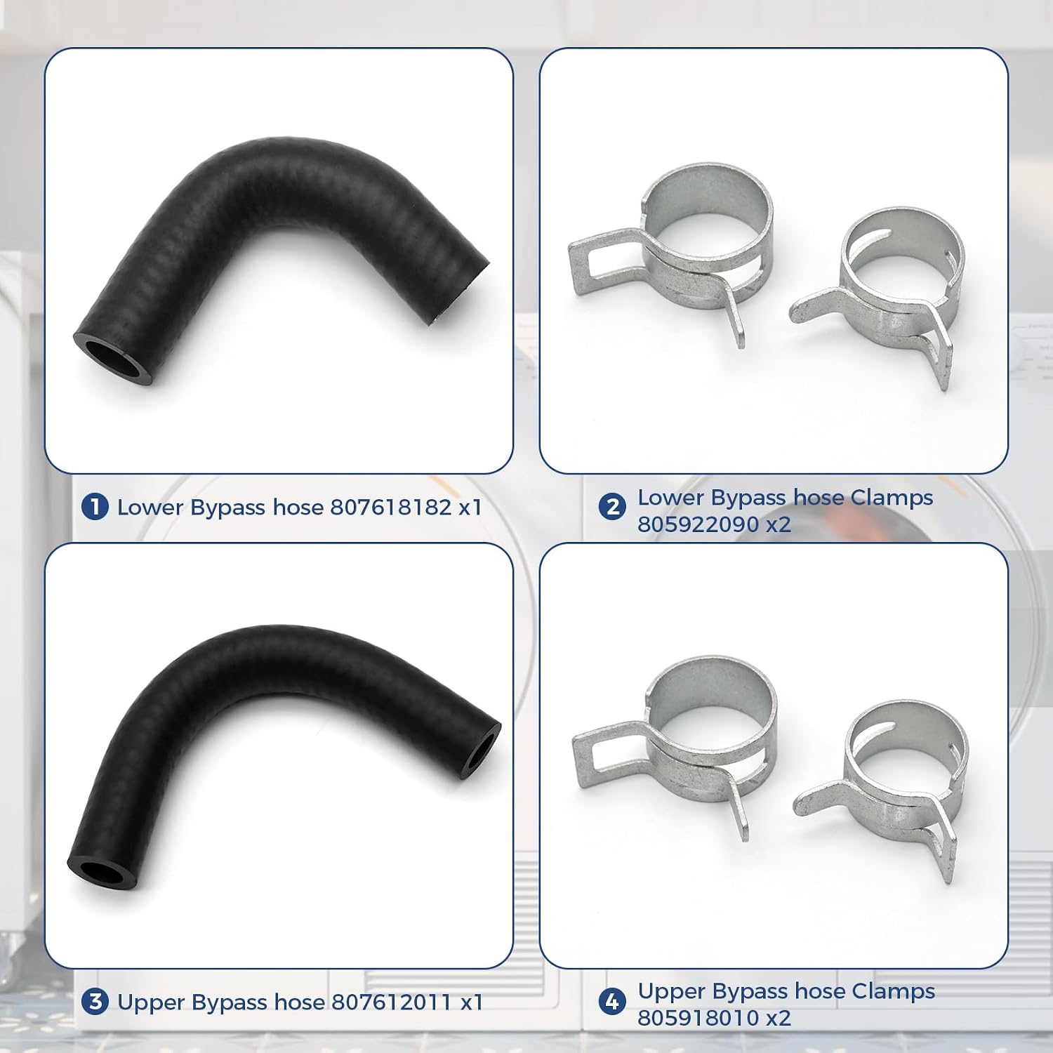 807612011 Water Pump Bypass Hoses for Subaru WRX STi Turbo 2002-2019 Replace 805918010 80761518202 805922090