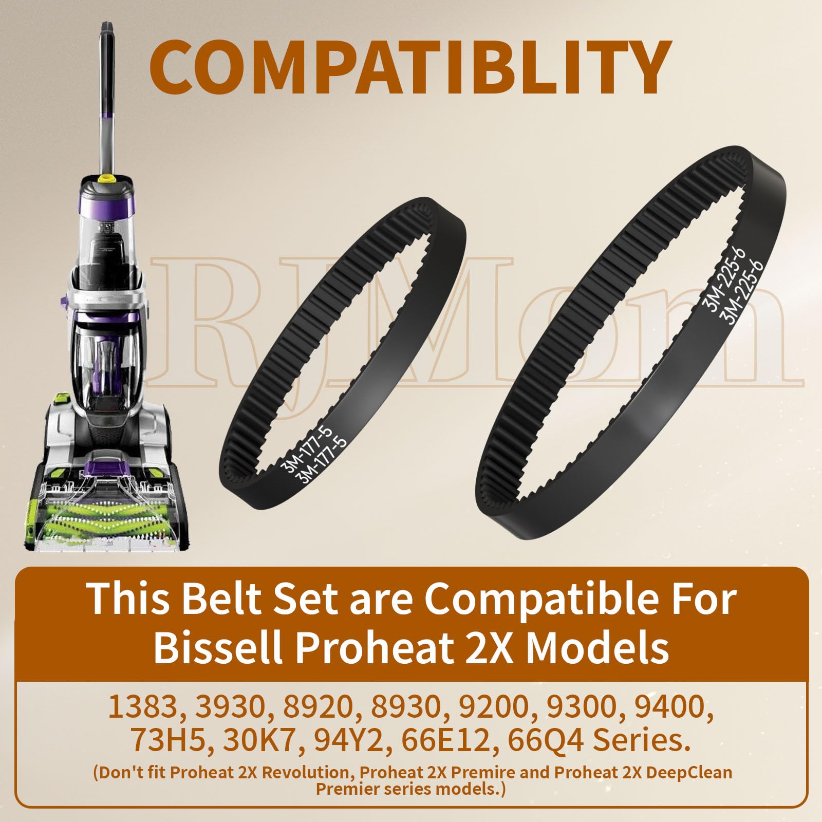 Amazon.com: 203-6804 and 203-6688 Belt Kit for Bissell 8920, 9200