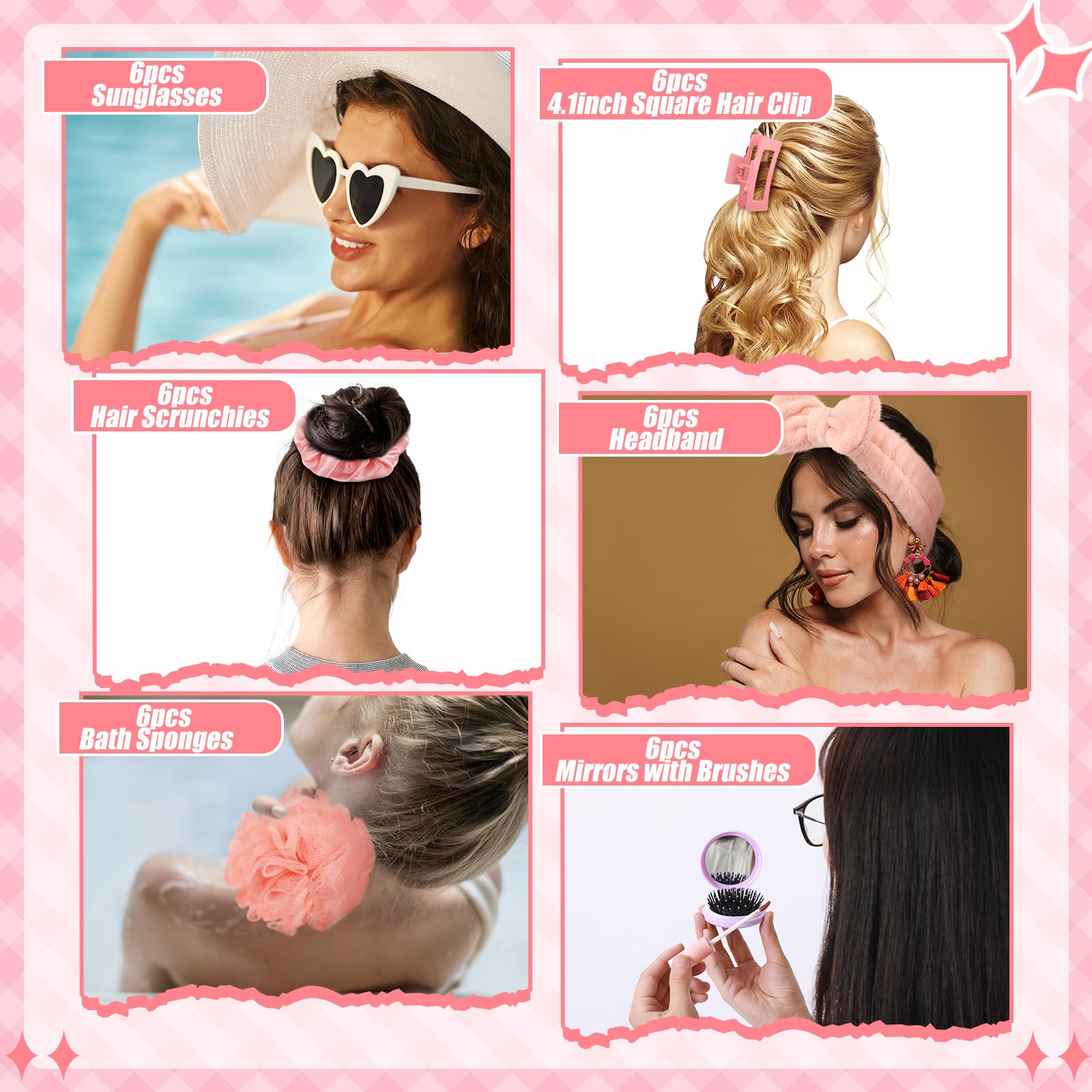 5440 6 Sets Baby Shower Prizes for Winners Gifts Headband Hair Brush Amazon.com: Haiabei 6 Sets Blue Baby Shower Prizes for Game  main image 3