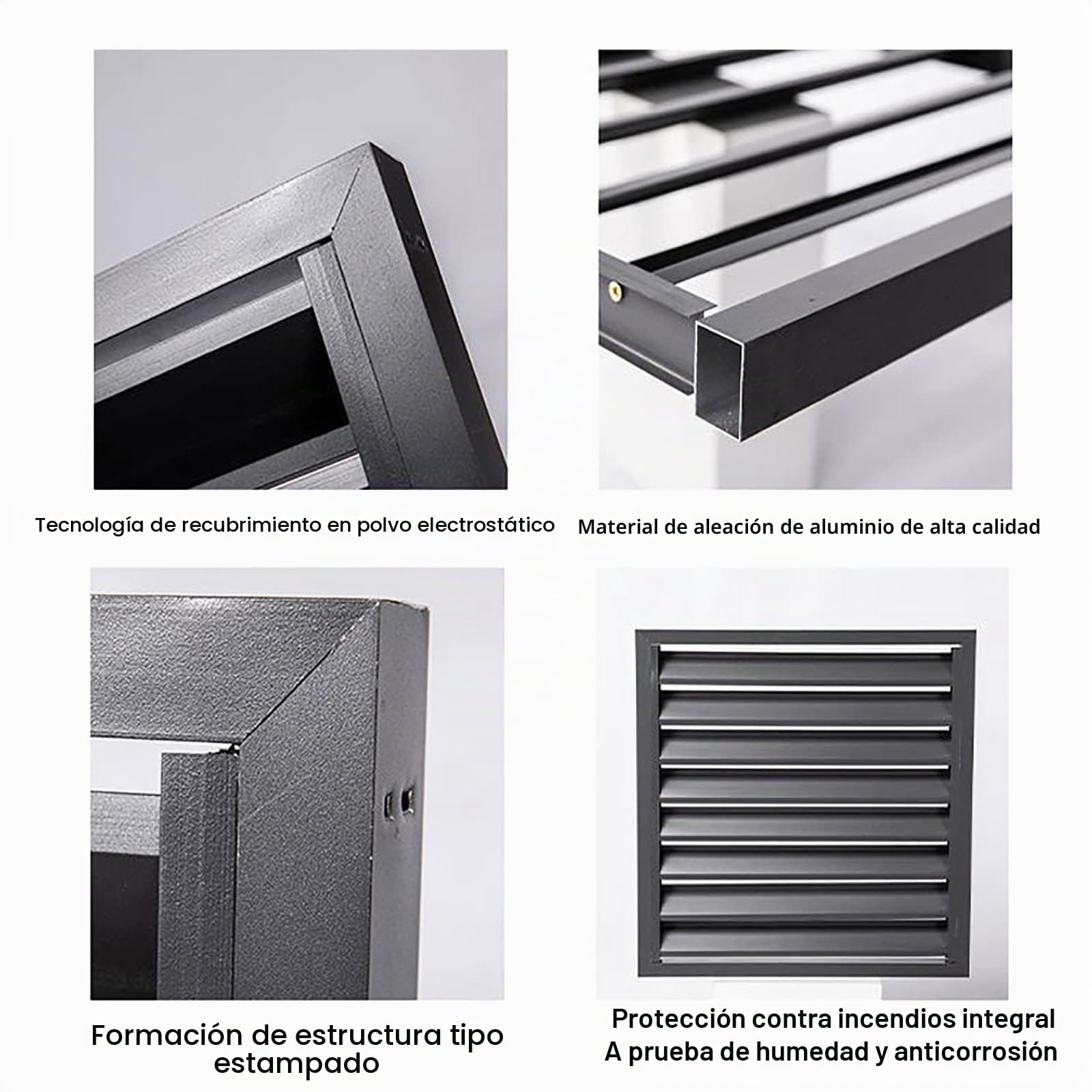 Cubierta De Aire Acondicionado Exterior,Cubre Aire Acondicionado Aluminio,Paneles De Valla De Privacidad Al Aire Libre,Rejillas Protectoras Para Bombas De Calor,Protección Contra La Lluvia Y El Sol (