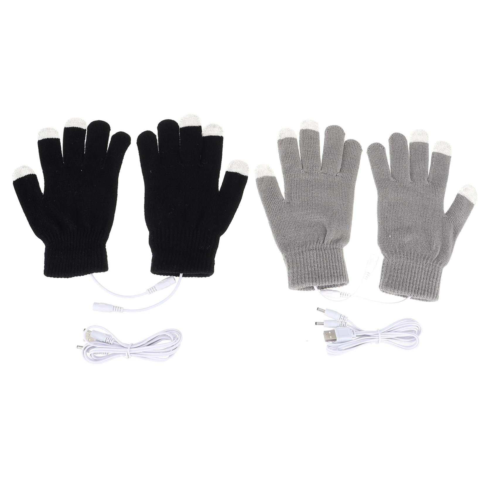 Calentadores de manos de invierno USB para paseos al aire libre y oficina 2 pares 8