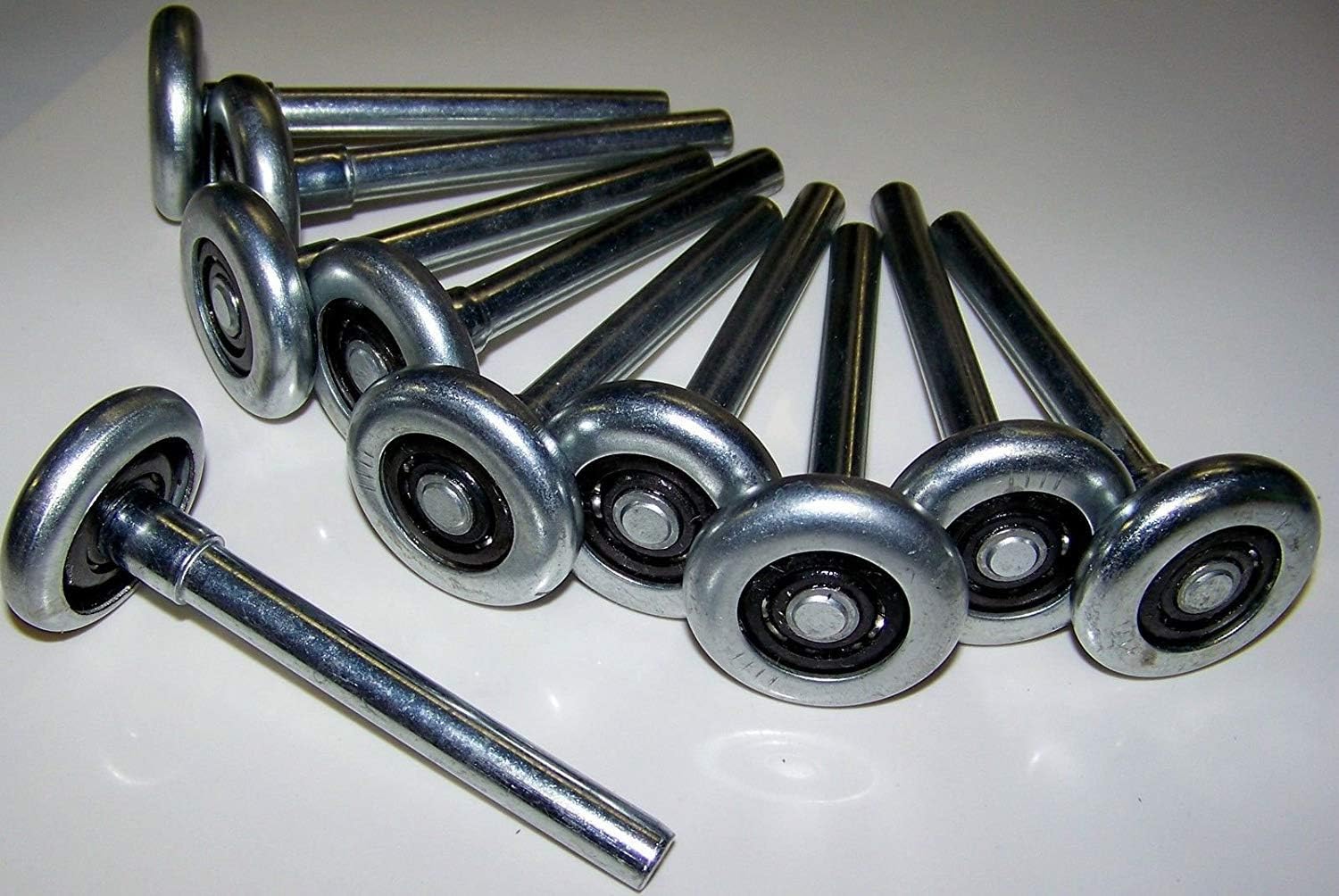 (O&HP) Garage Door Rollers / Wheels - STEEL 10 Ball Bearing Heavy Duty - (10 PACK)