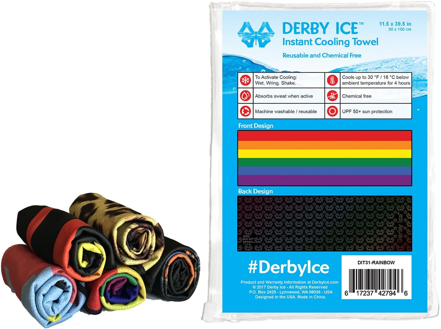 Cooling Towel for Skating, Sports, Workout, Fitness, Gym, Yoga, Pilates, Travel, Camping & More