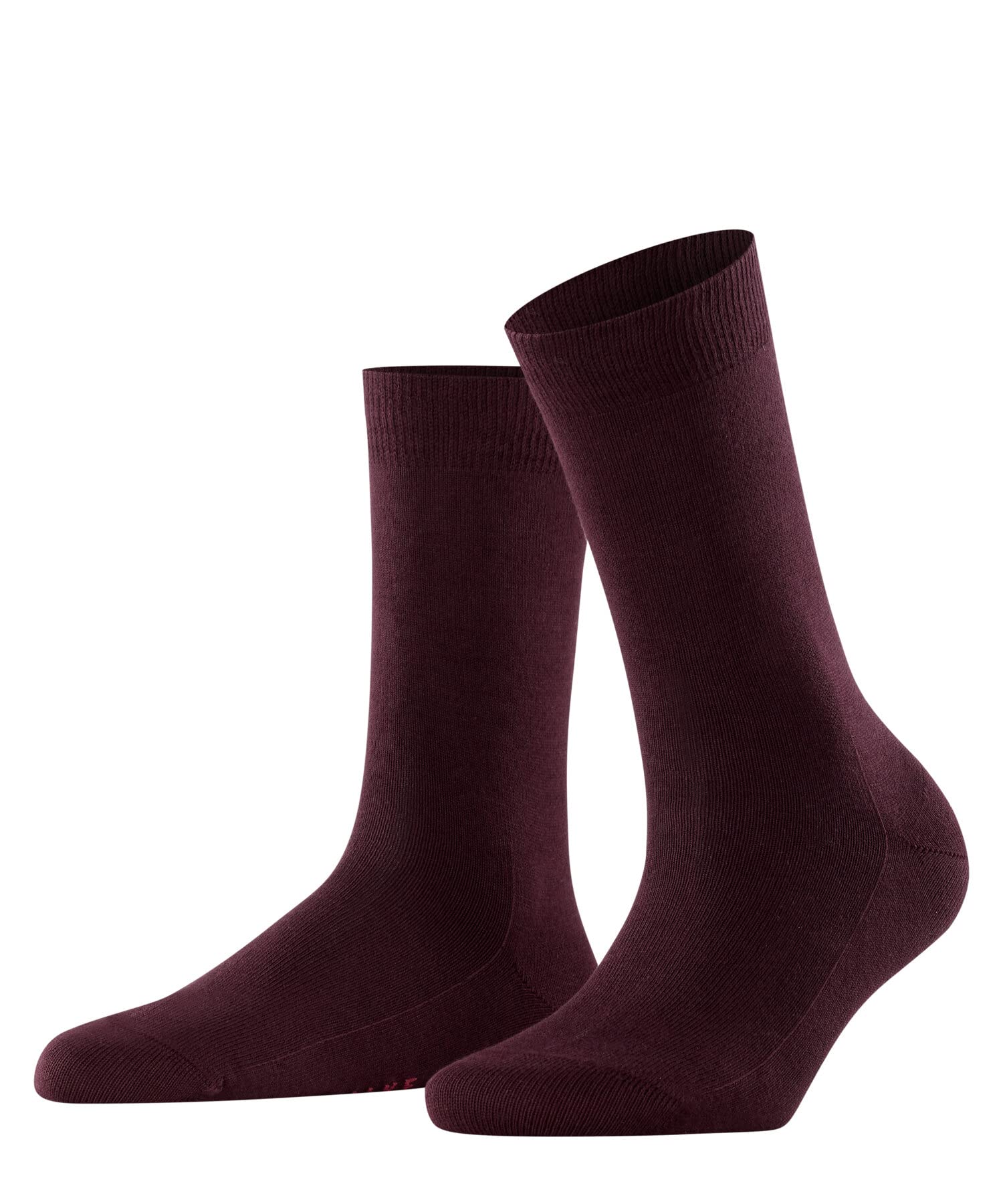 Falke Women's Red Barolo 8596 Family W So Sustainable Cotton Plain 1 Pair Socks, 2.5-5
