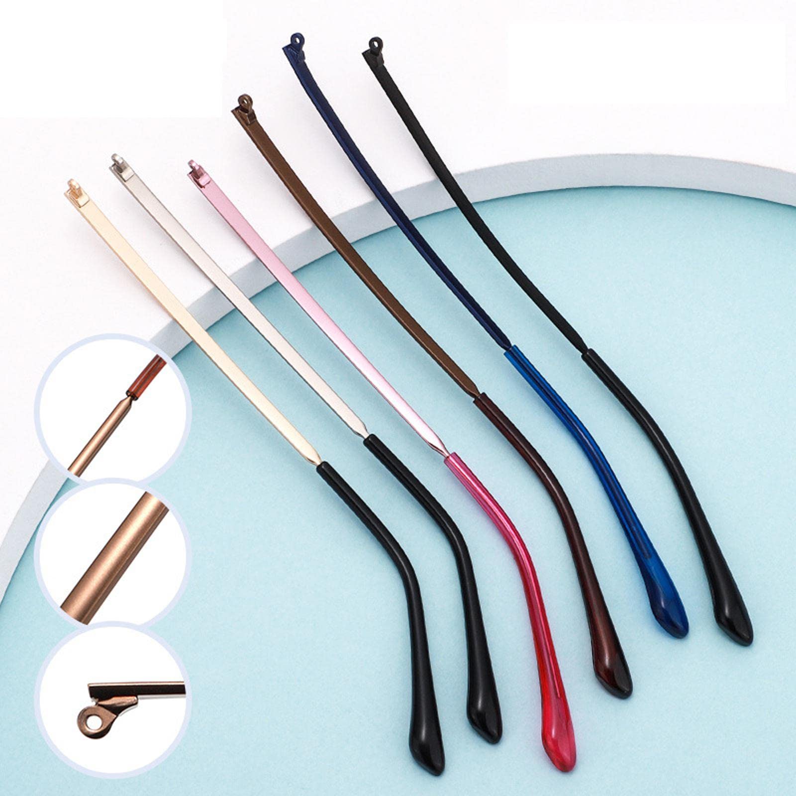 bnf® 2 Pieces Temple Replacement Replacement Temple Parts Comfort for Women Brown Health & Beauty | Vision Care | Eyeglass Frames-image-26