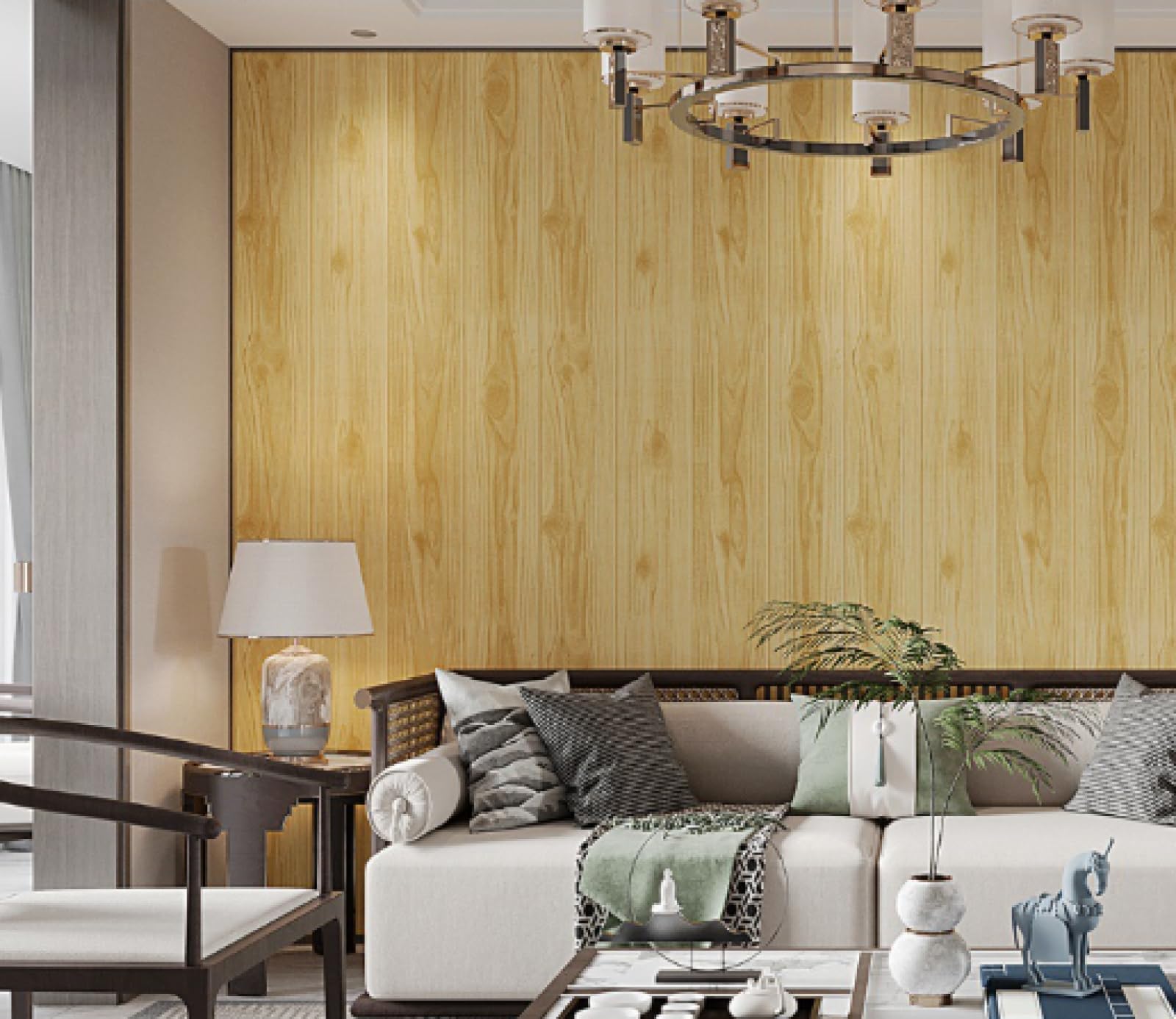 Europäische Geometrie Vliestapete, Modern Elegance 3D fürs Schlafzimmer