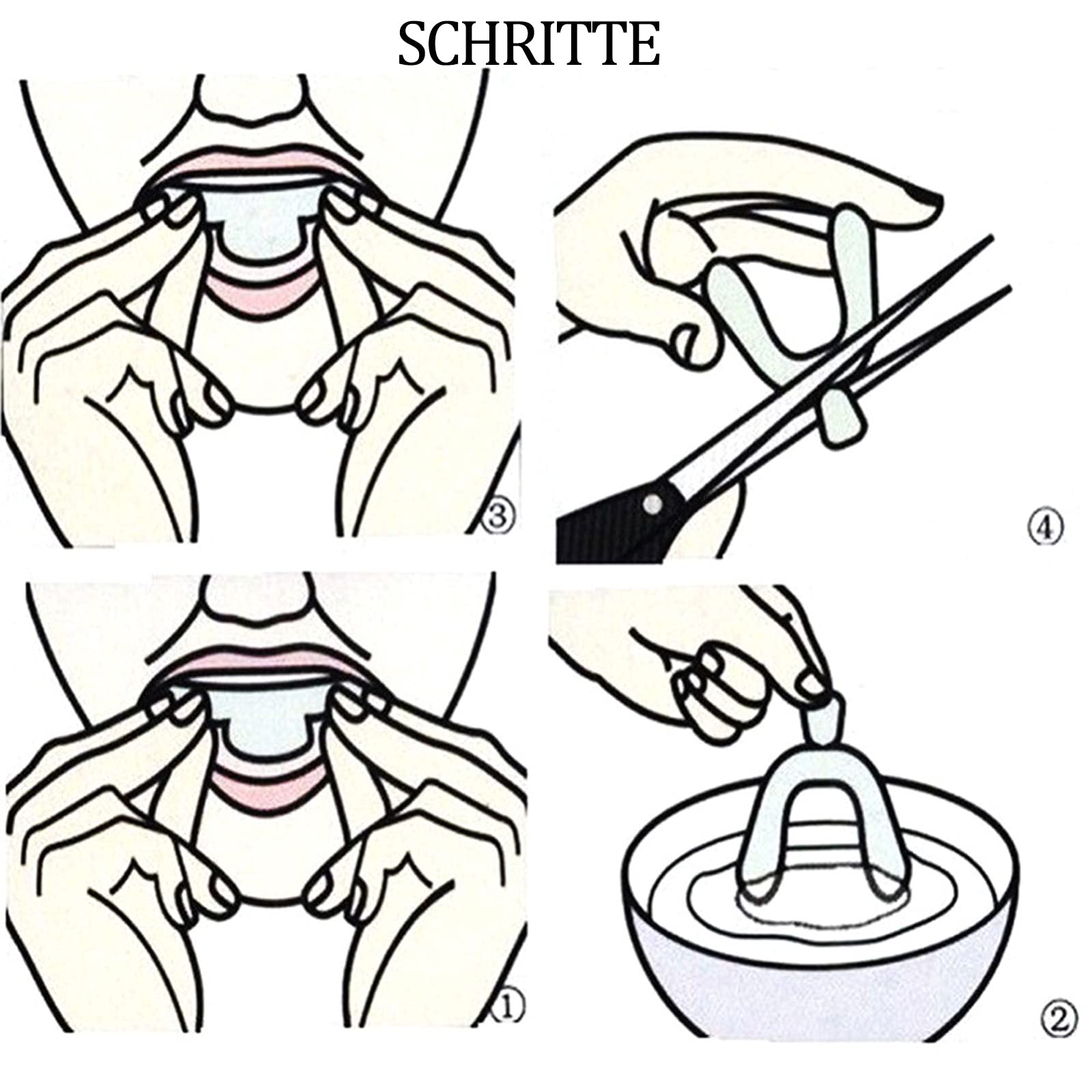 6 binari sbiancanti per denti sbiancanti, denti bianchi